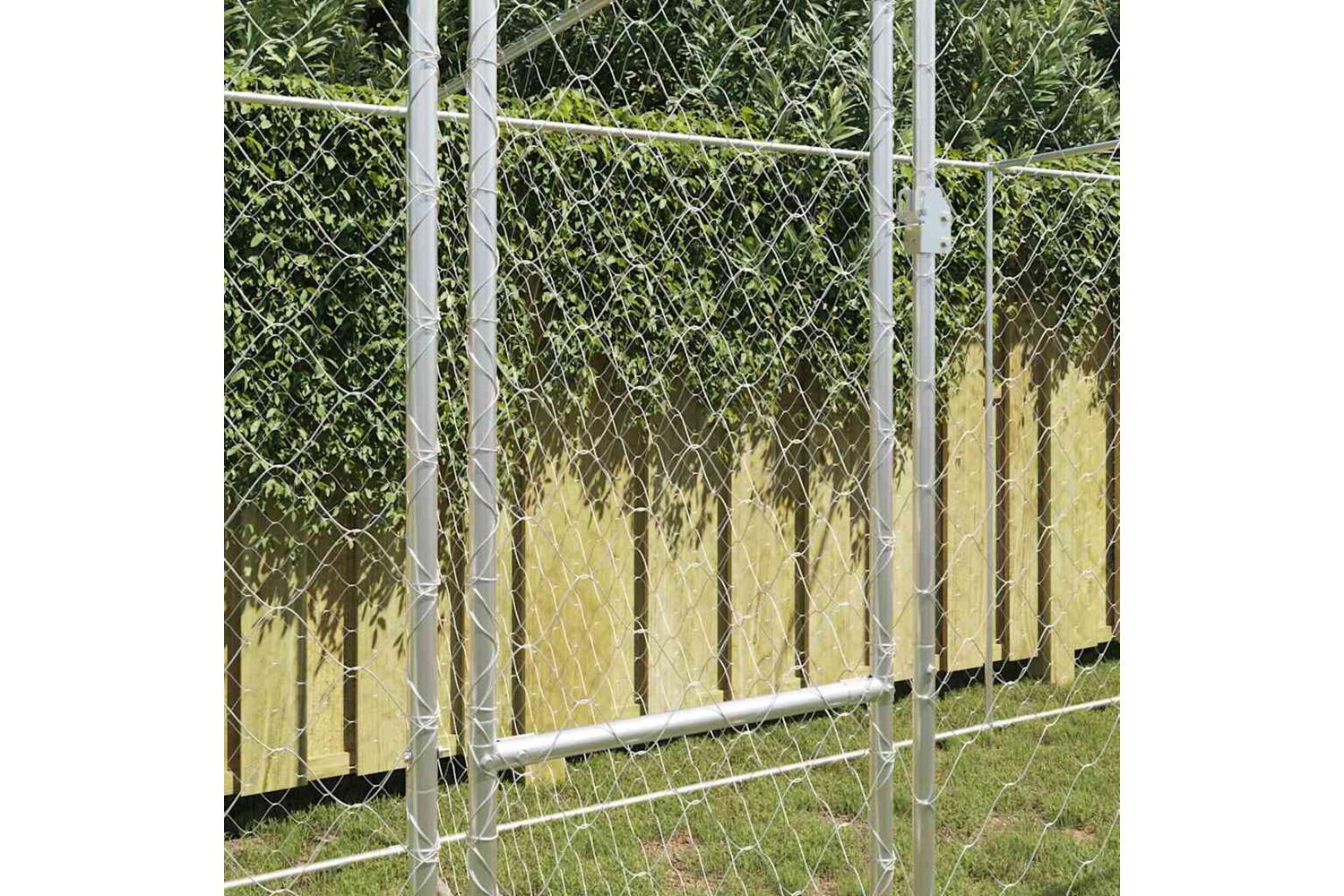 Dog Cage Silver 600 X 200 X 200 Cm Galvanised Steel-3