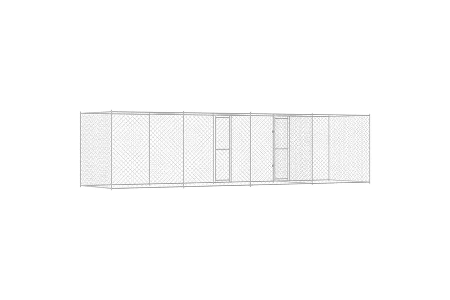 Dog Cage Silver 600 X 200 X 200 Cm Galvanised Steel-6