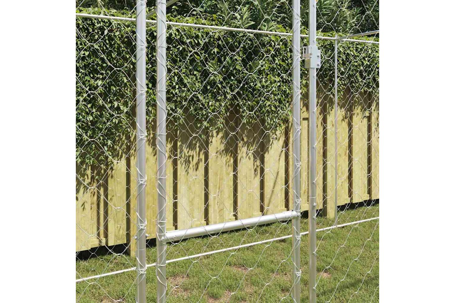 Dog Cage Silver 800 X 200 X 200 Cm Galvanised Steel-3