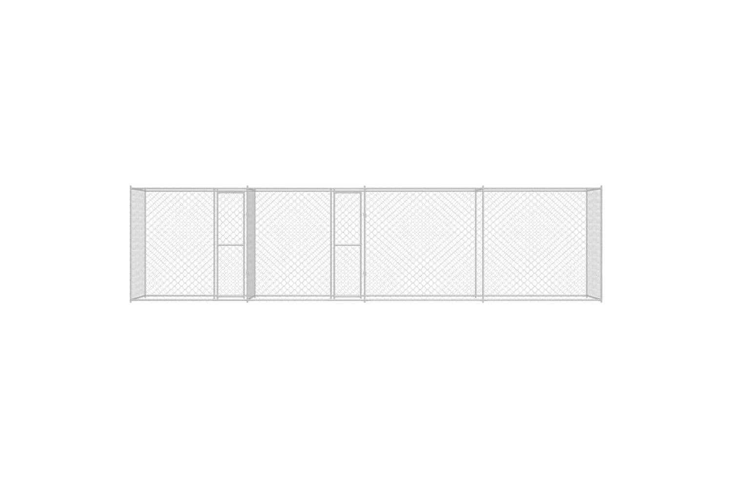 Dog Cage Silver 800 X 200 X 200 Cm Galvanised Steel-4
