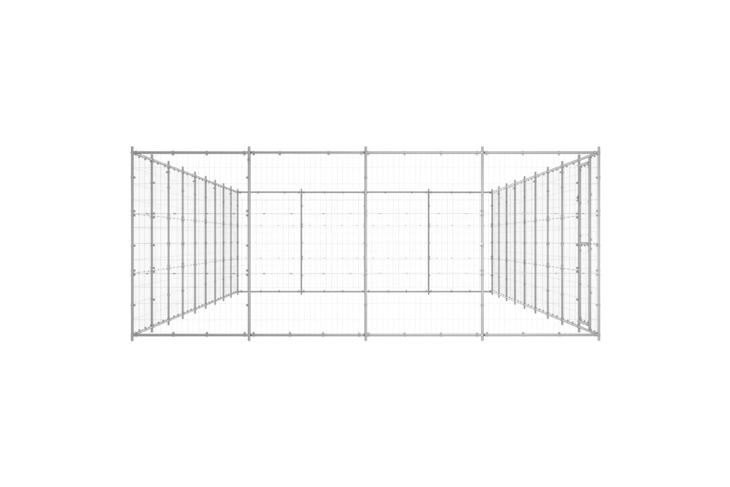 Outdoor Dog Kennel Galvanised Steel 4356 M-3