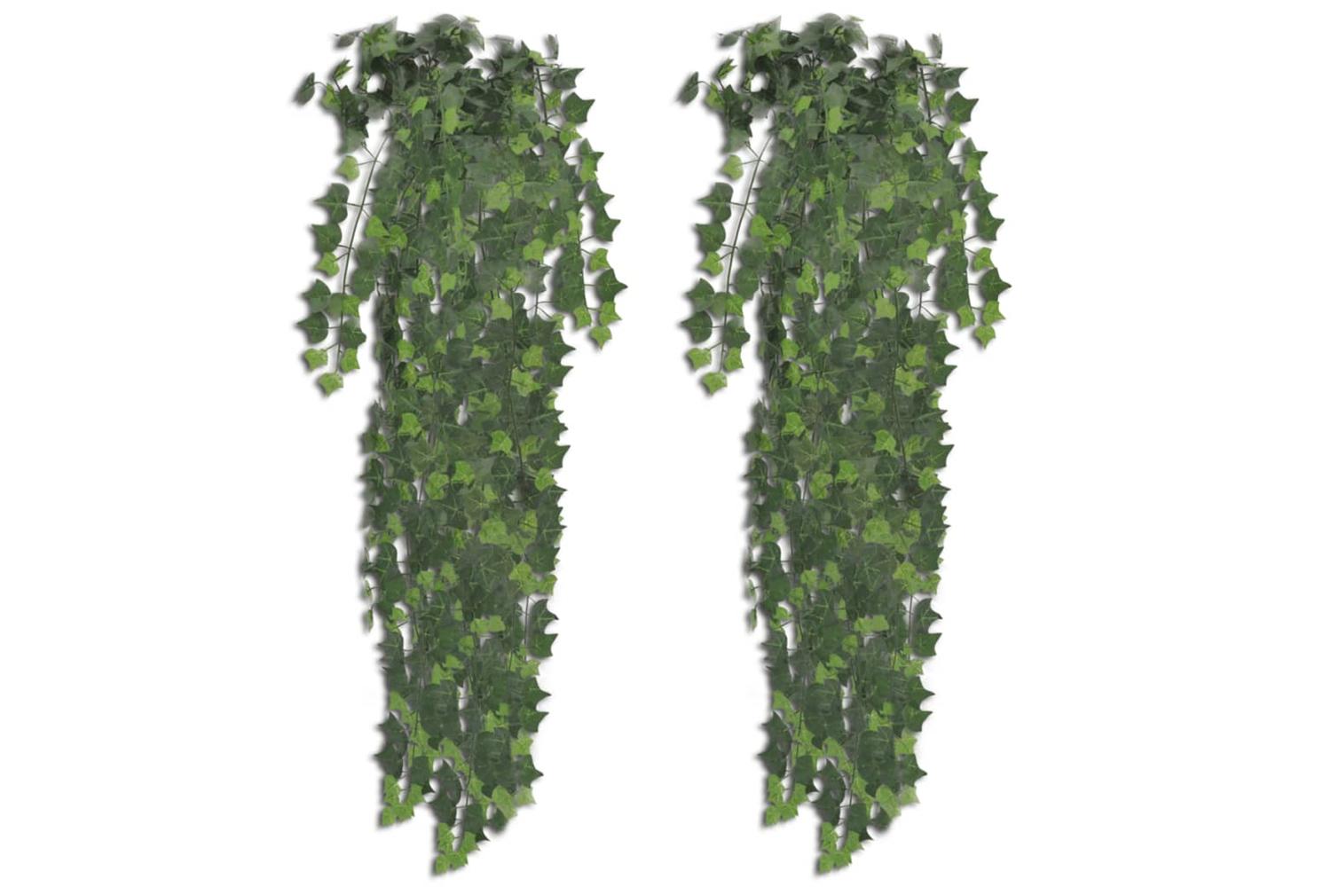 2 Pcs Artificial Ivy Bush 90 Cm Green