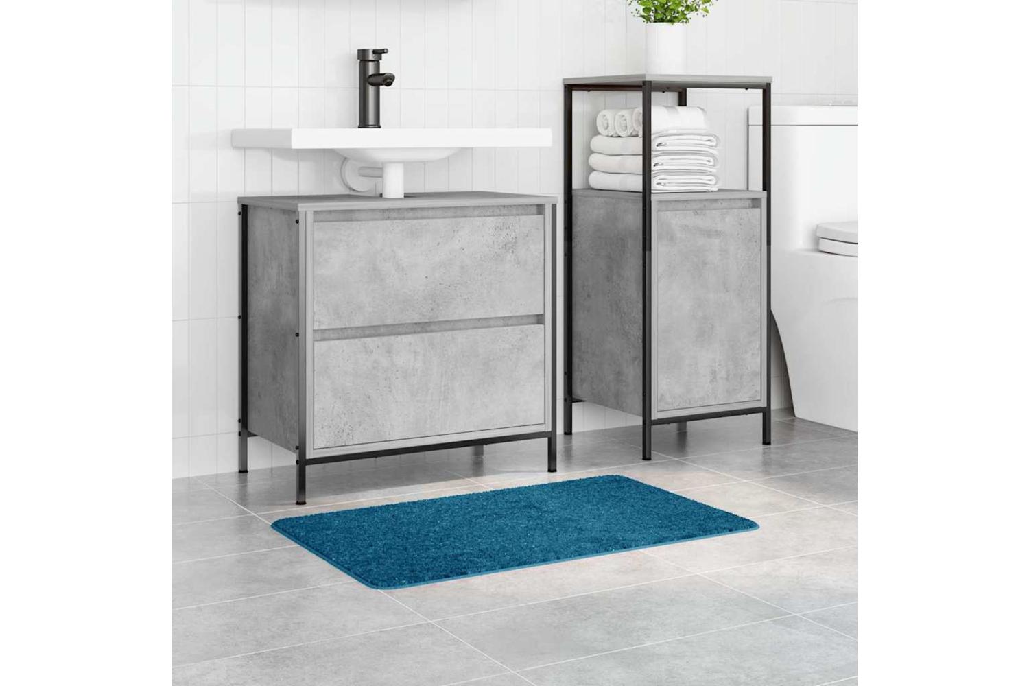 Anti-slip Bath Mat Blue 50 X 80 Cm Pp-3