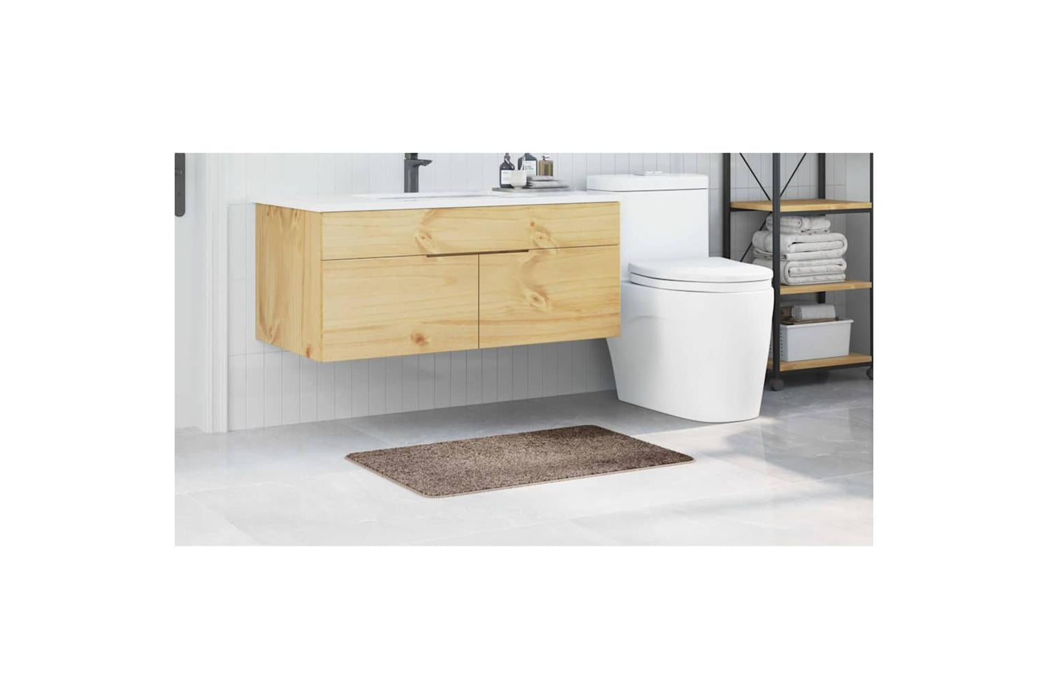 Anti-slip Bath Mat Brown 60 X 90 Cm Pp-4