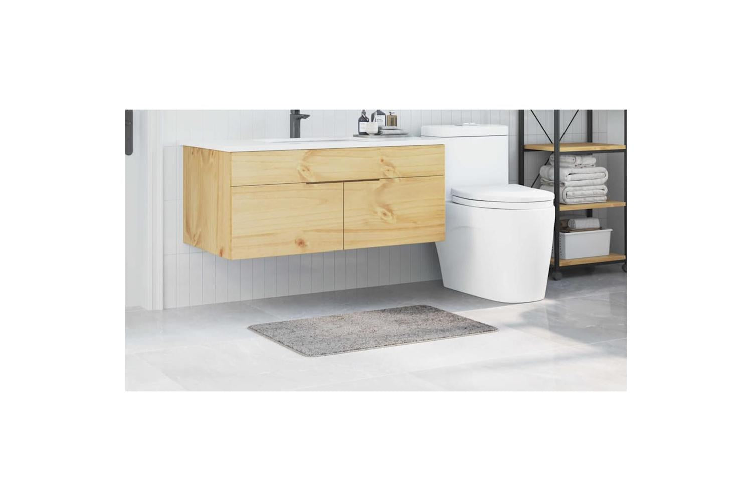 Anti-slip Bath Mat Grey 60 X 90 Cm Pp-4