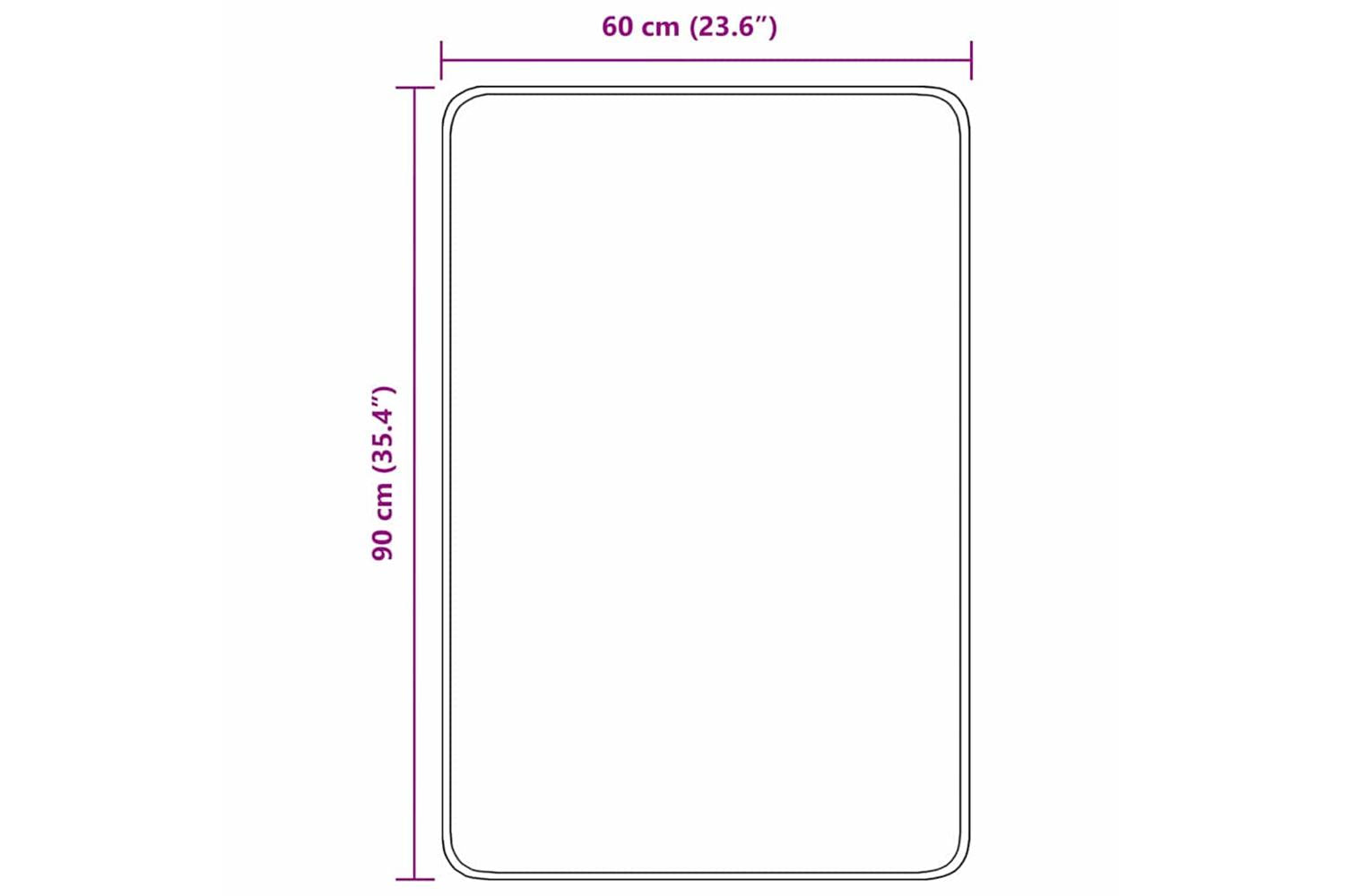 Anti-slip Bath Mat Grey 60 X 90 Cm Pp-9