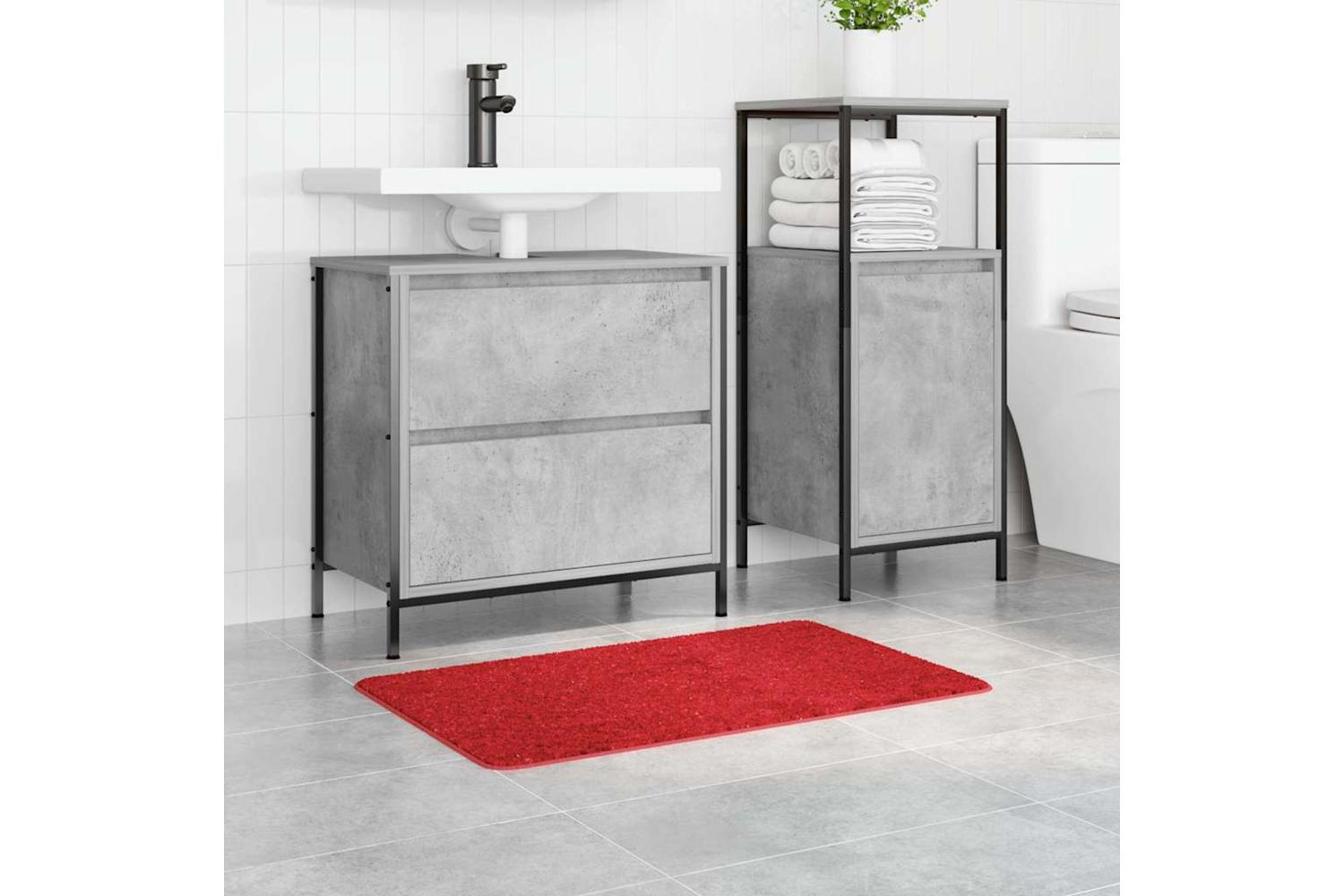 Anti-slip Bath Mat Red 50 X 80 Cm Pp-3