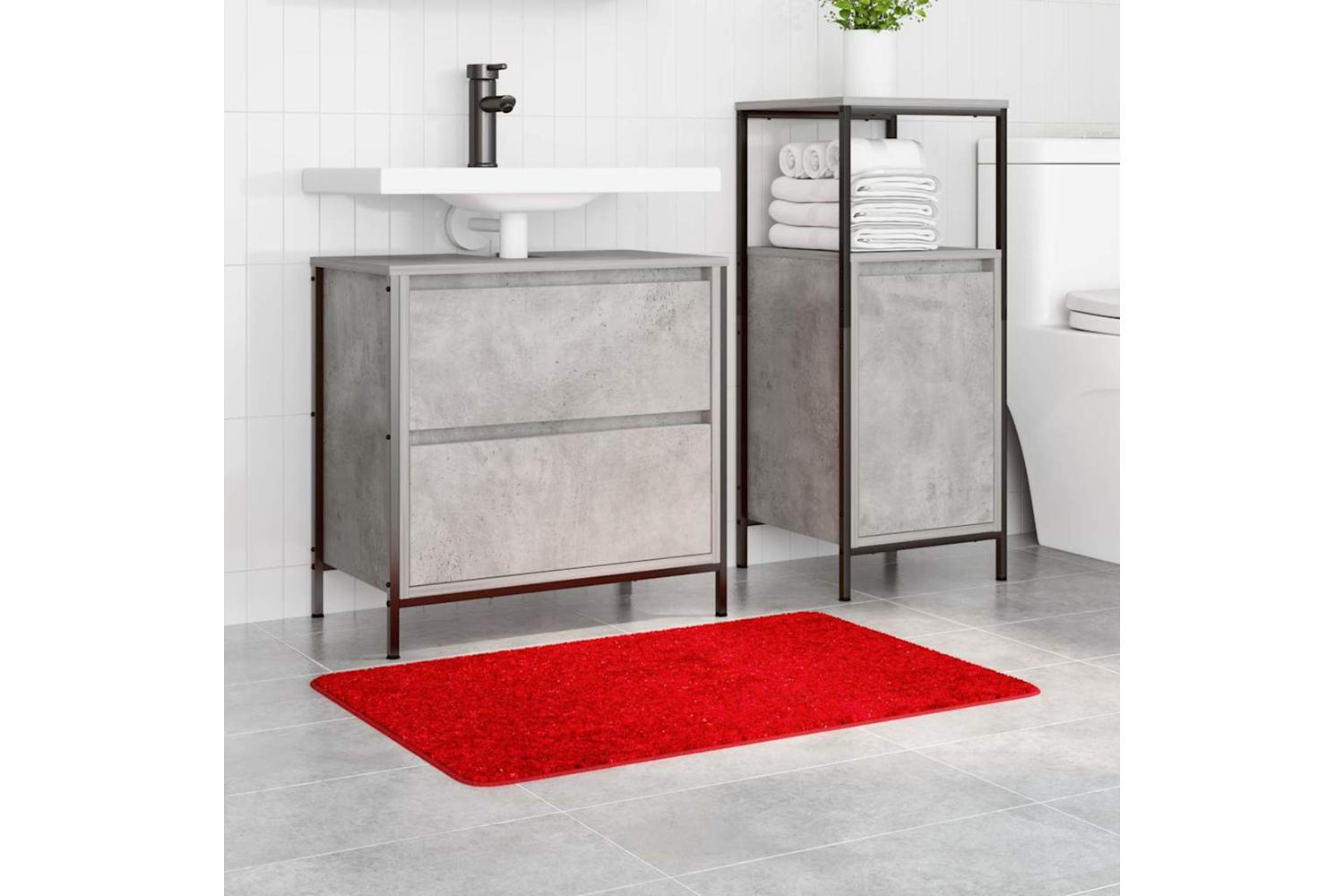 Anti-slip Bath Mat Red 60 X 90 Cm Pp-3