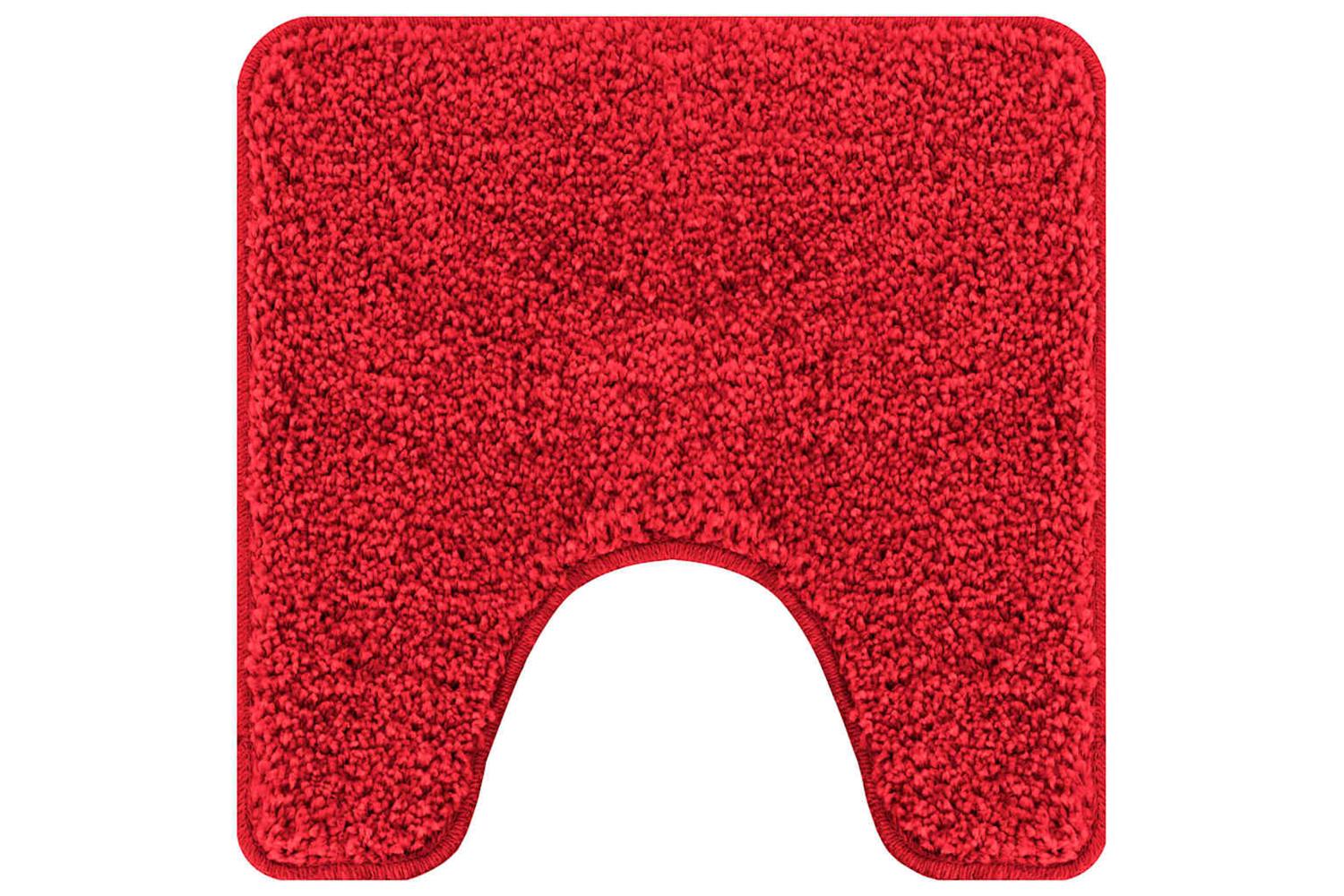 Anti-slip Bath Mat Set 3 Pcs Red Pp-6