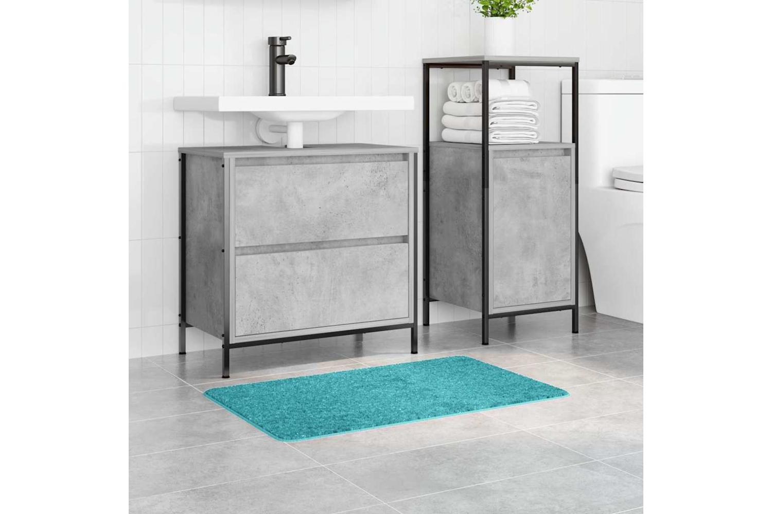 Anti-slip Bath Mat Turquoise 50 X 80 Cm Pp-3