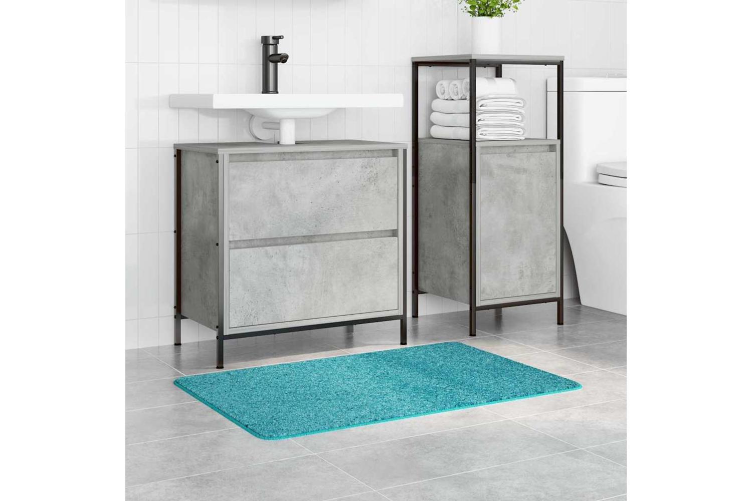 Anti-slip Bath Mat Turquoise 60 X 90 Cm Pp-3