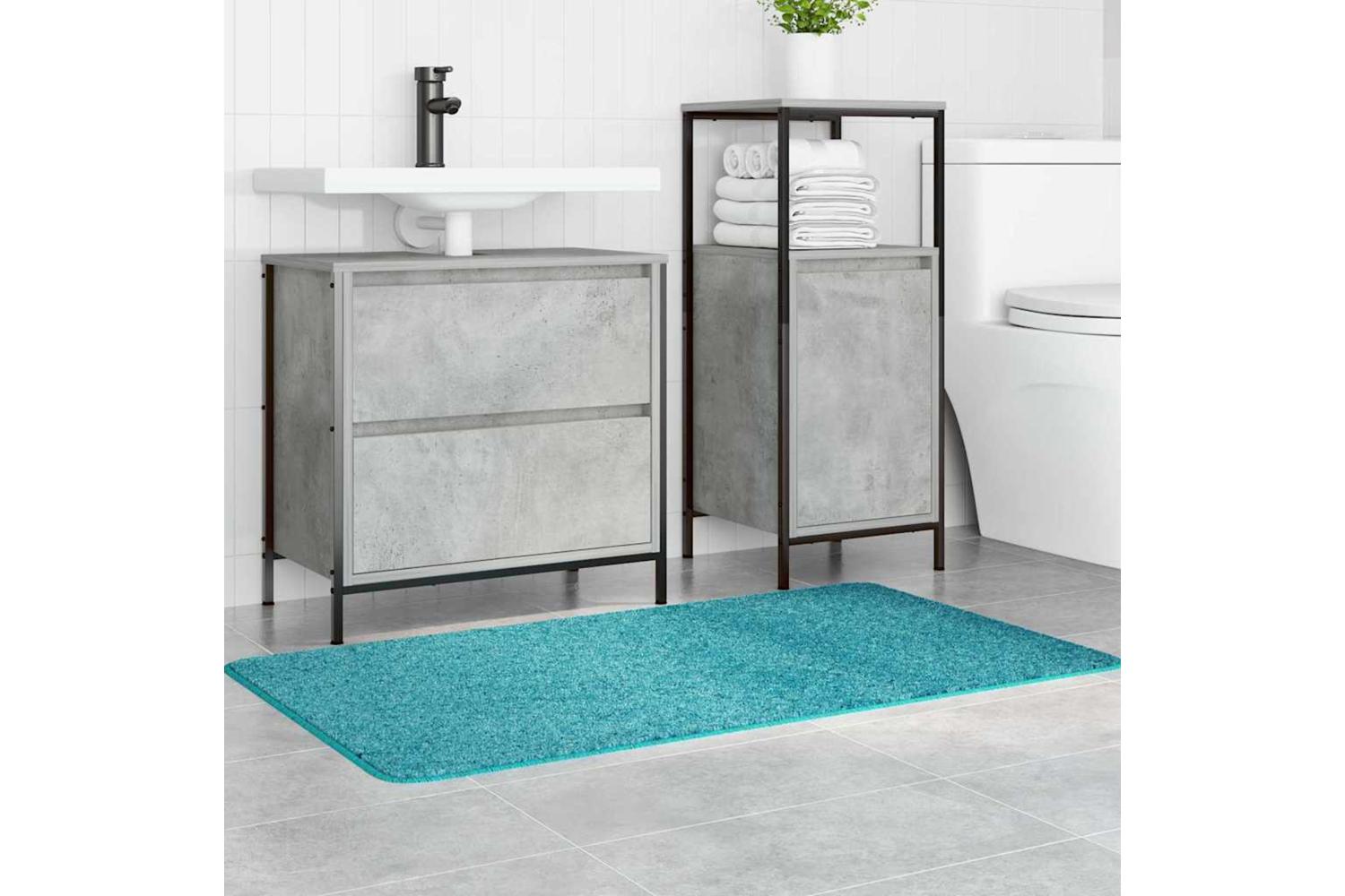 Anti-slip Bath Mat Turquoise 70 X 120 Cm Pp-3