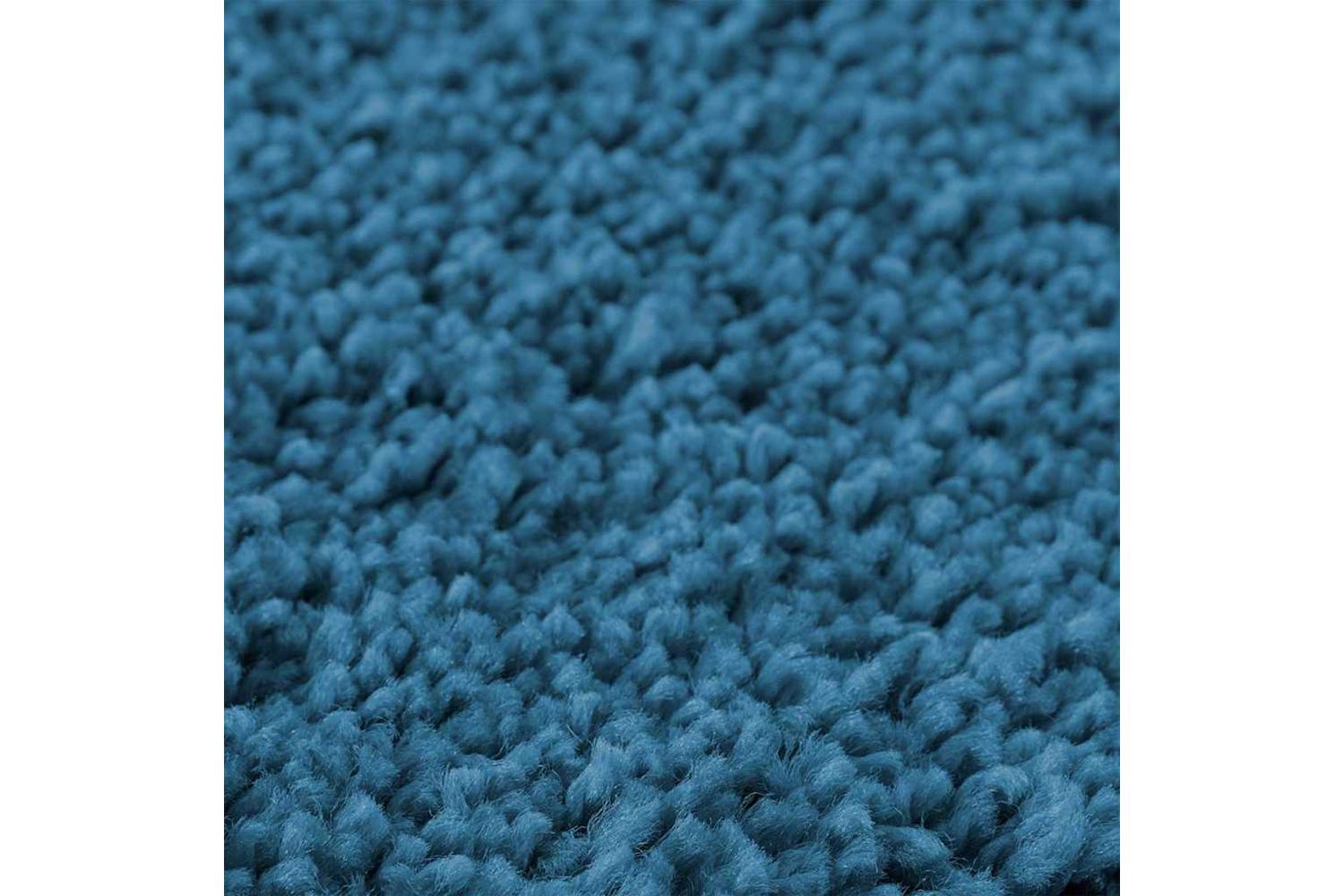 Anti-slip Bath Mat With Toilet Cut Blue 50 X 50 Cm Pp-6