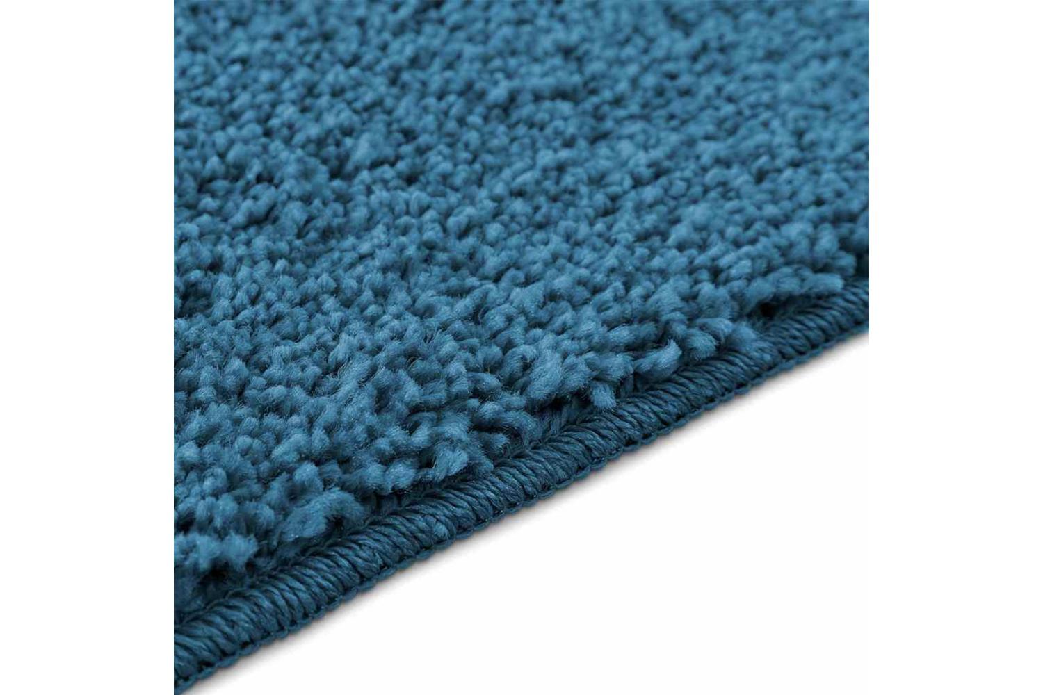 Anti-slip Bath Mat With Toilet Cut Blue 50 X 50 Cm Pp-7