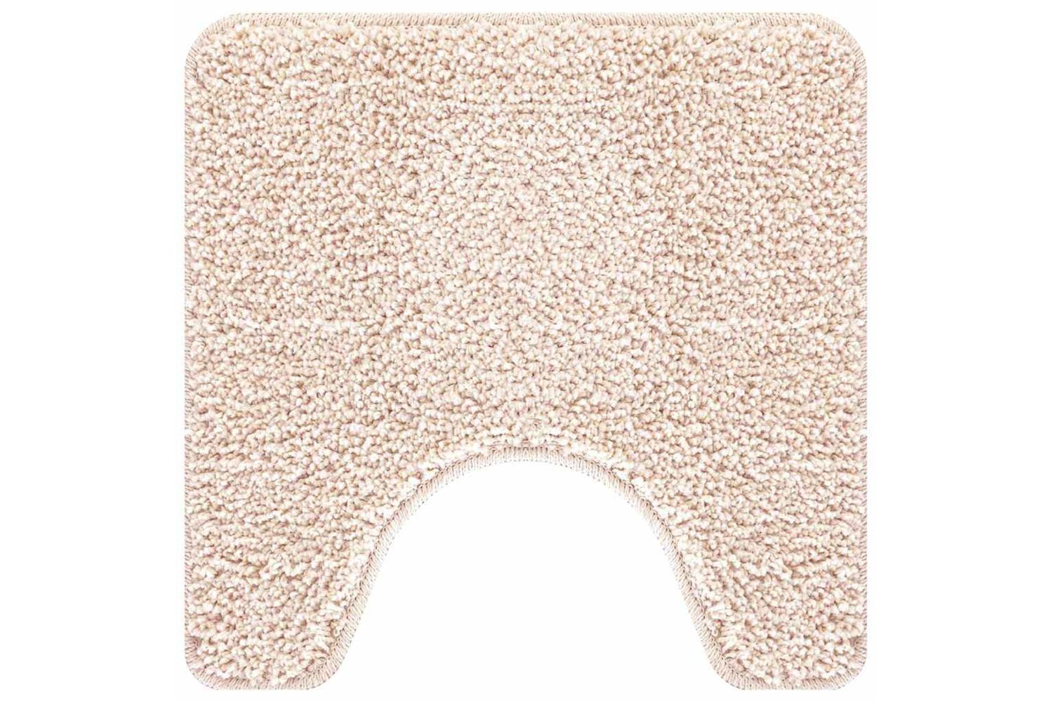 Anti-slip Bath Mat With Toilet Cut Cream 50 X 50 Cm Pp-2
