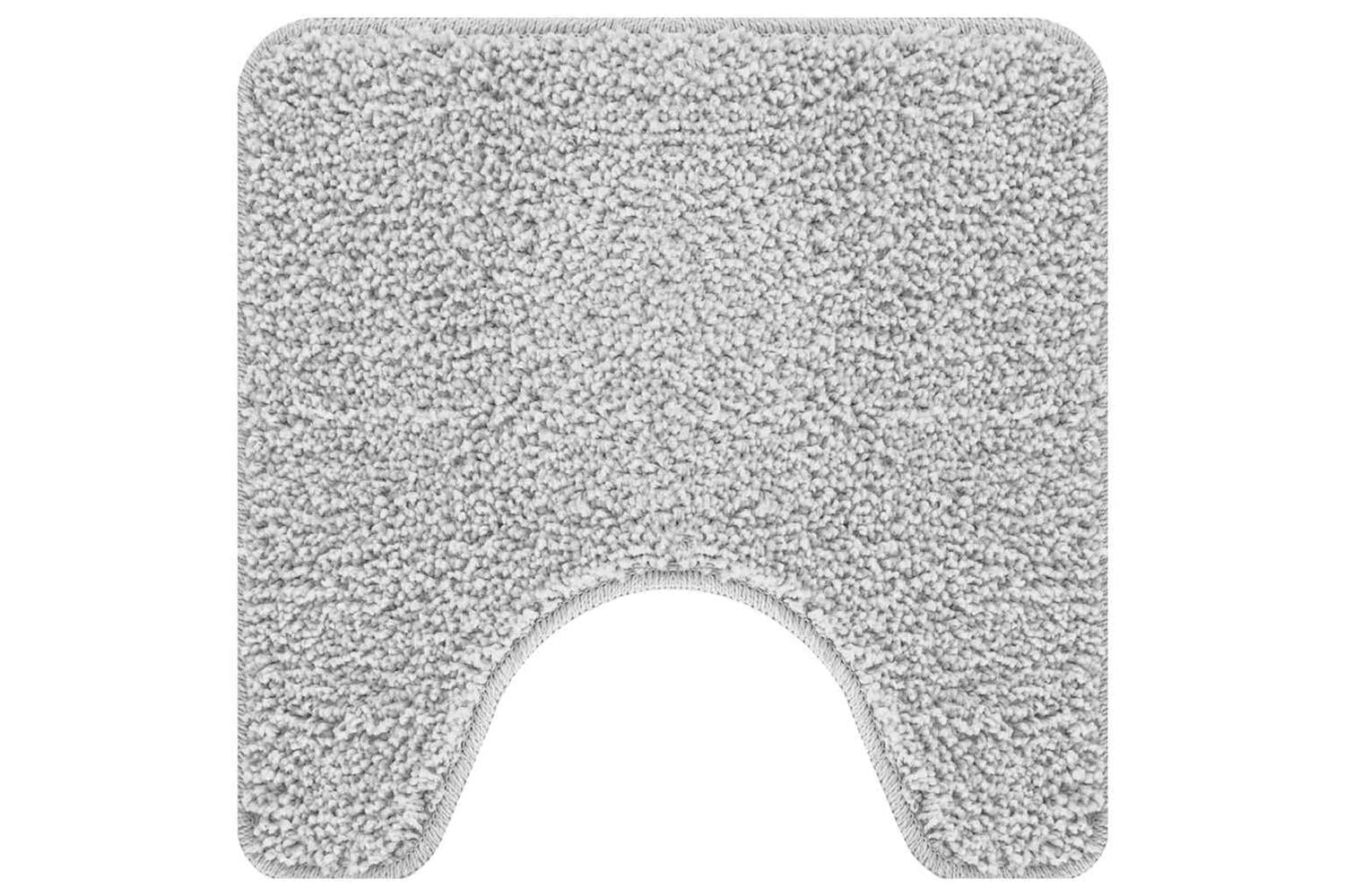 Anti-slip Bath Mat With Toilet Cut Grey 50 X 50 Cm Pp-2