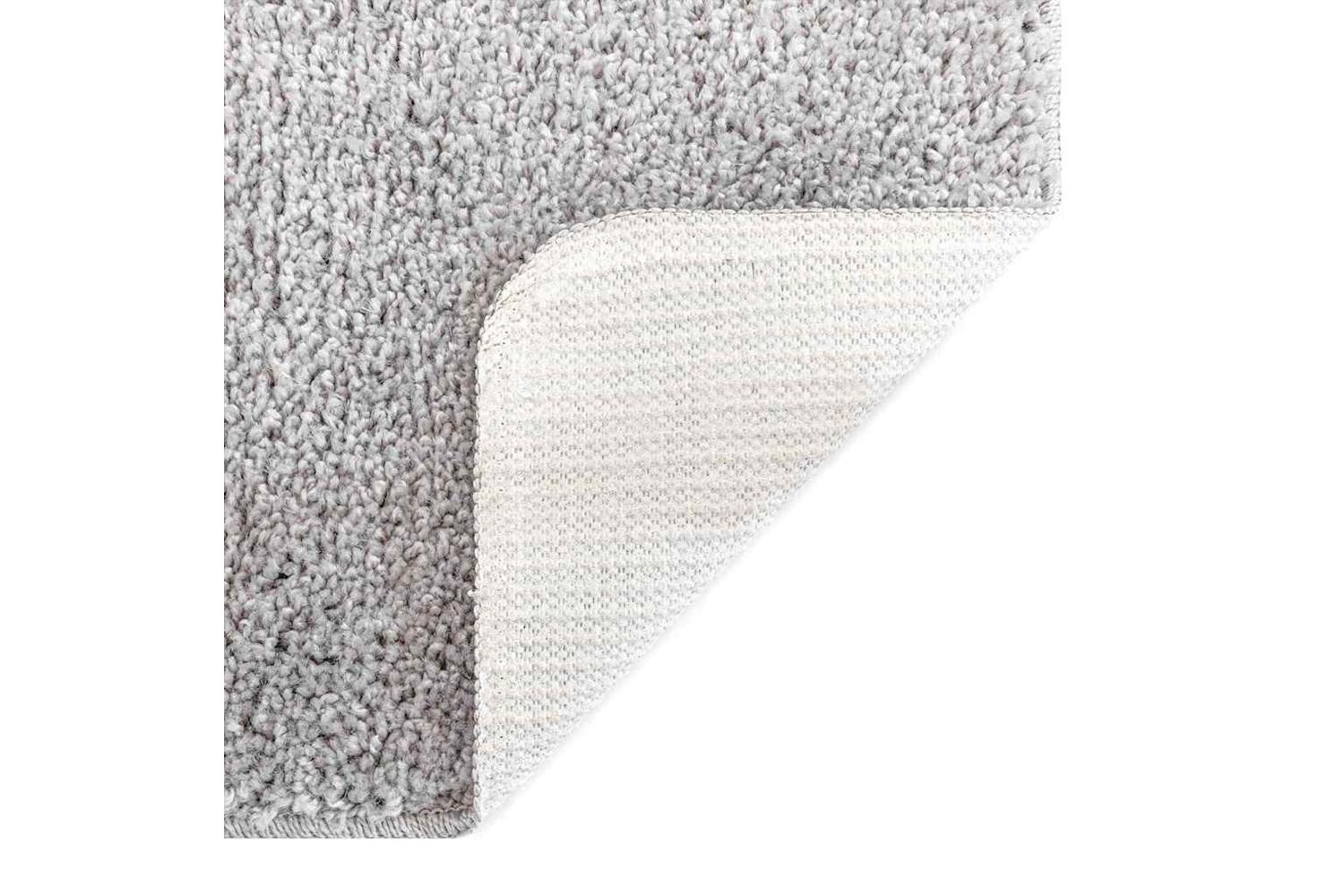 Anti-slip Bath Mat With Toilet Cut Grey 50 X 50 Cm Pp-5