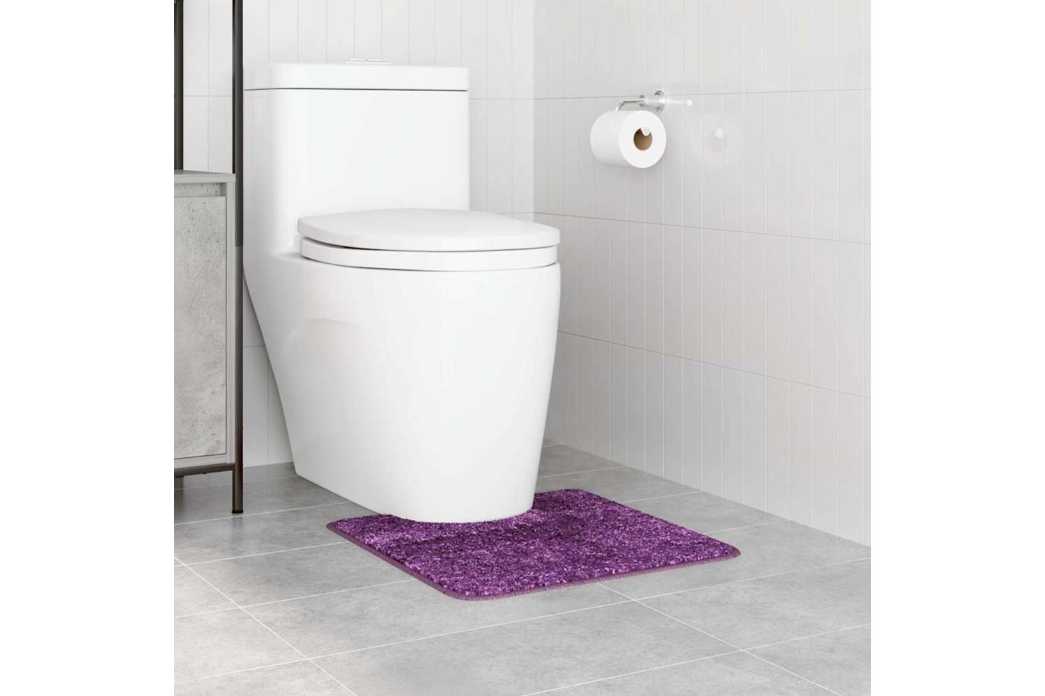 Anti-slip Bath Mat With Toilet Cut Purple 50 X 50 Cm Pp-3
