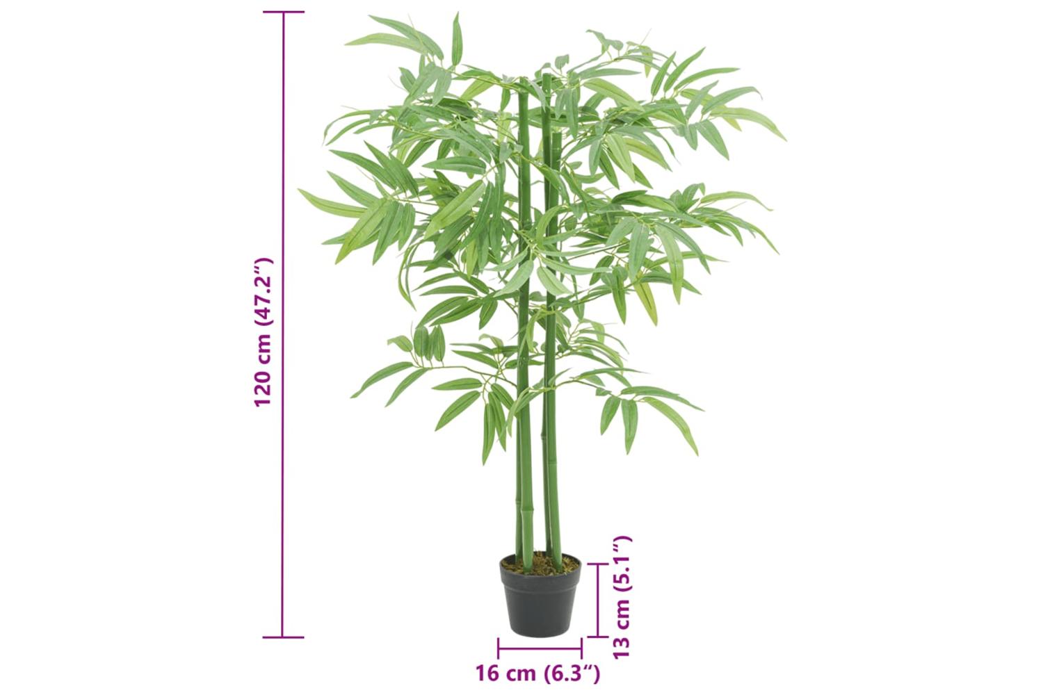 Artificial Bamboo Tree 384 Leaves 120 Cm Green-4