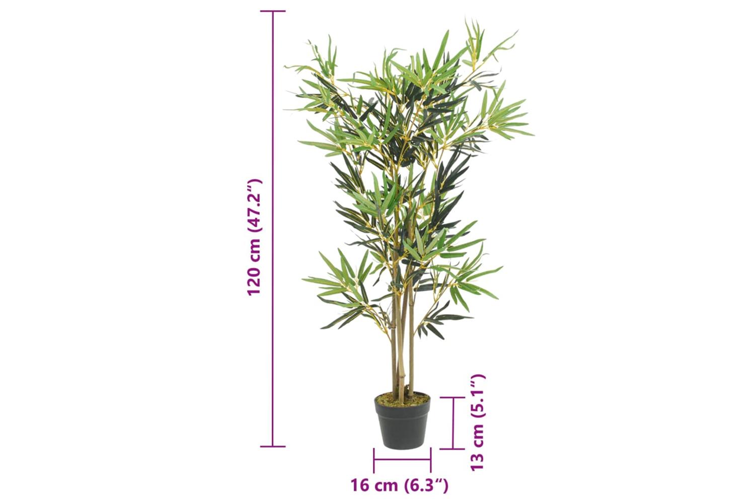 Artificial Bamboo Tree 552 Leaves 120 Cm Green-4