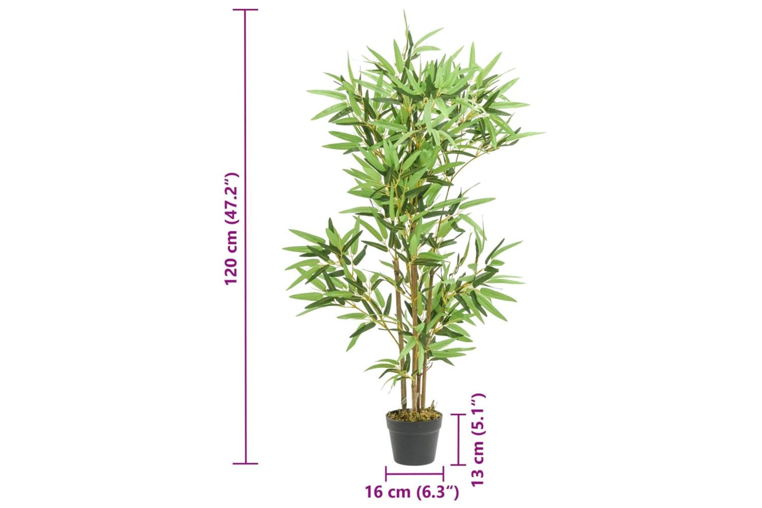 Artificial Bamboo Tree 552 Leaves 120 Cm Green-4