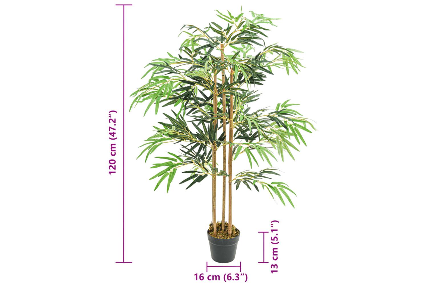 Artificial Bamboo Tree 730 Leaves 120 Cm Green-4