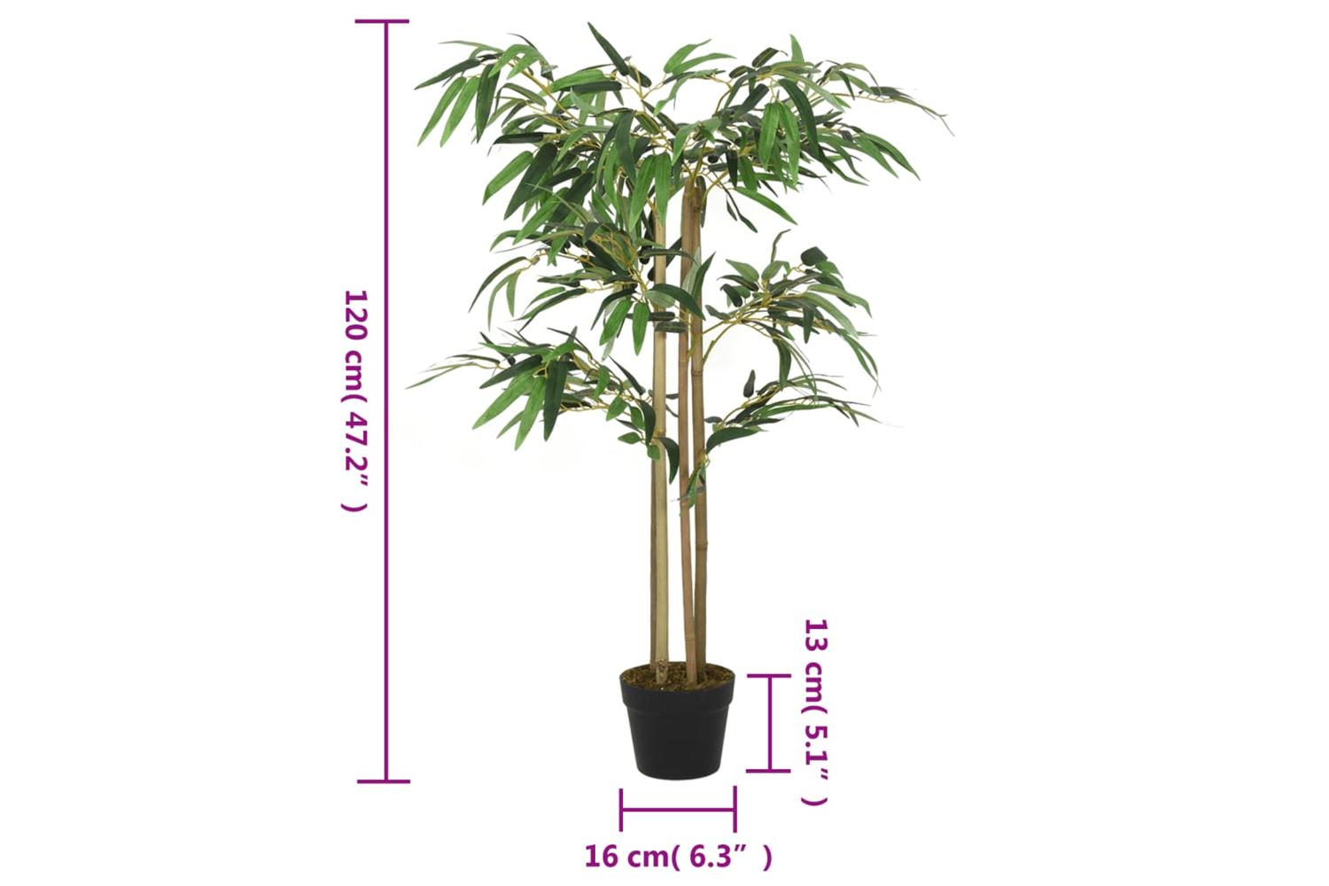 Artificial Bamboo Tree 760 Leaves 120 Cm Green-4