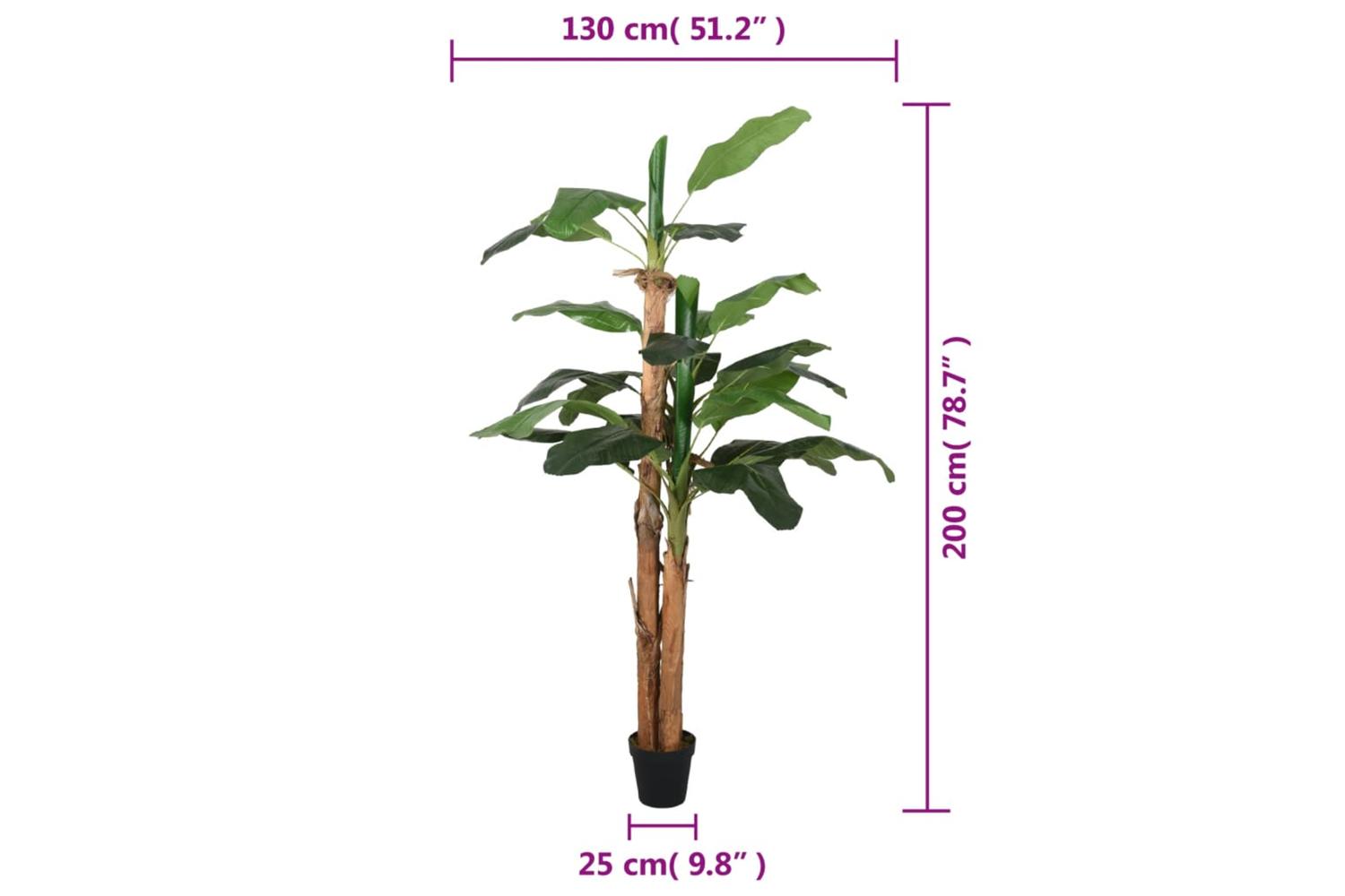 Artificial Banana Tree 22 Leaves 200 Cm Green-5