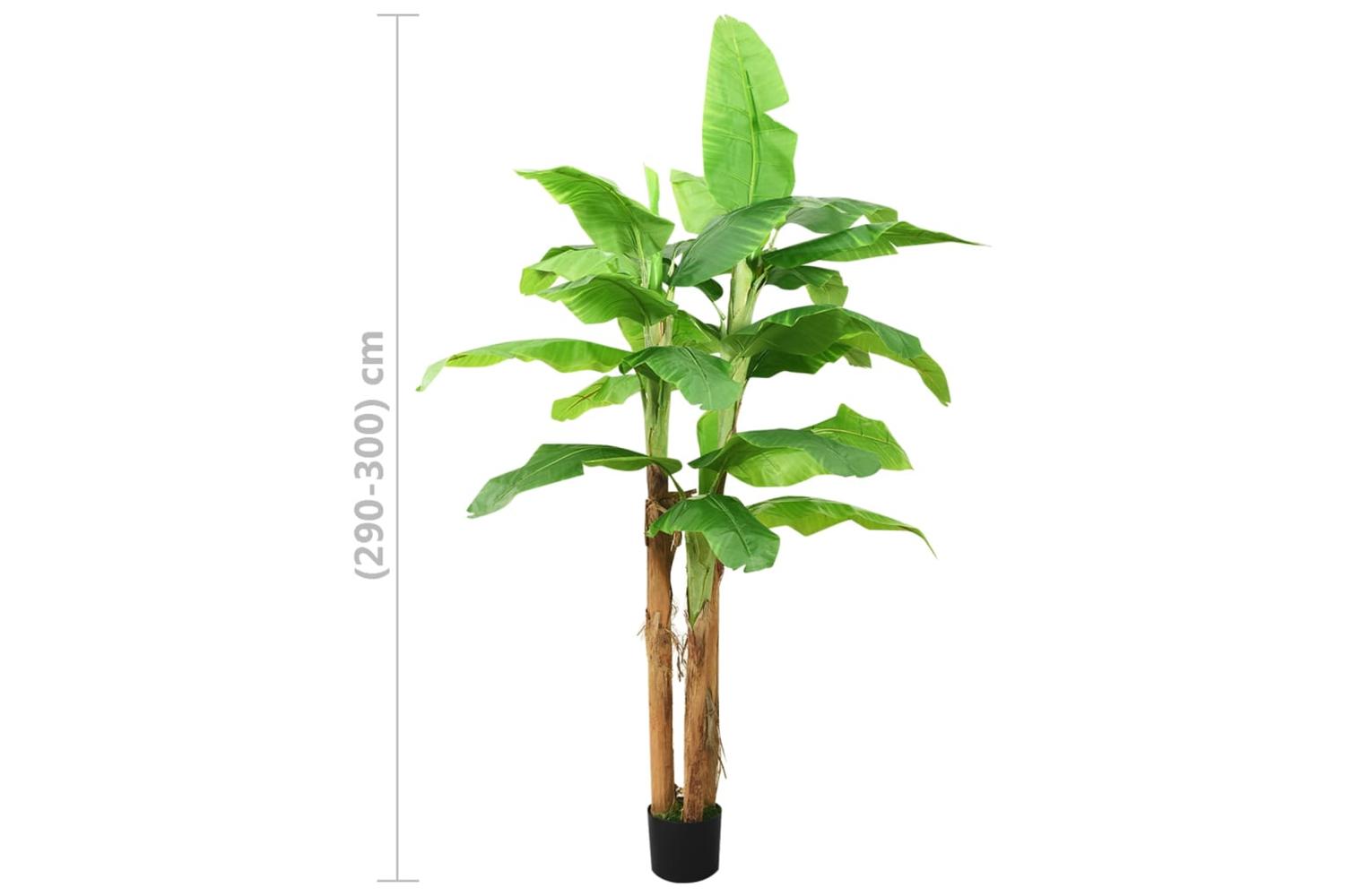Artificial Banana Tree With Pot 300 Cm Green-6