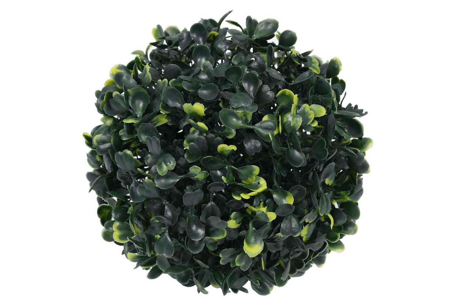 Artificial Boxwood Balls With Led Lights 2 Pcs Green 22 Cm-2