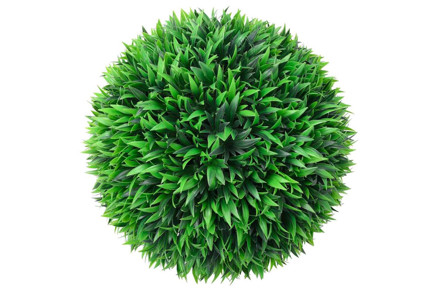 Artificial Boxwood Balls With Led Lights 2 Pcs Green 38 Cm-2