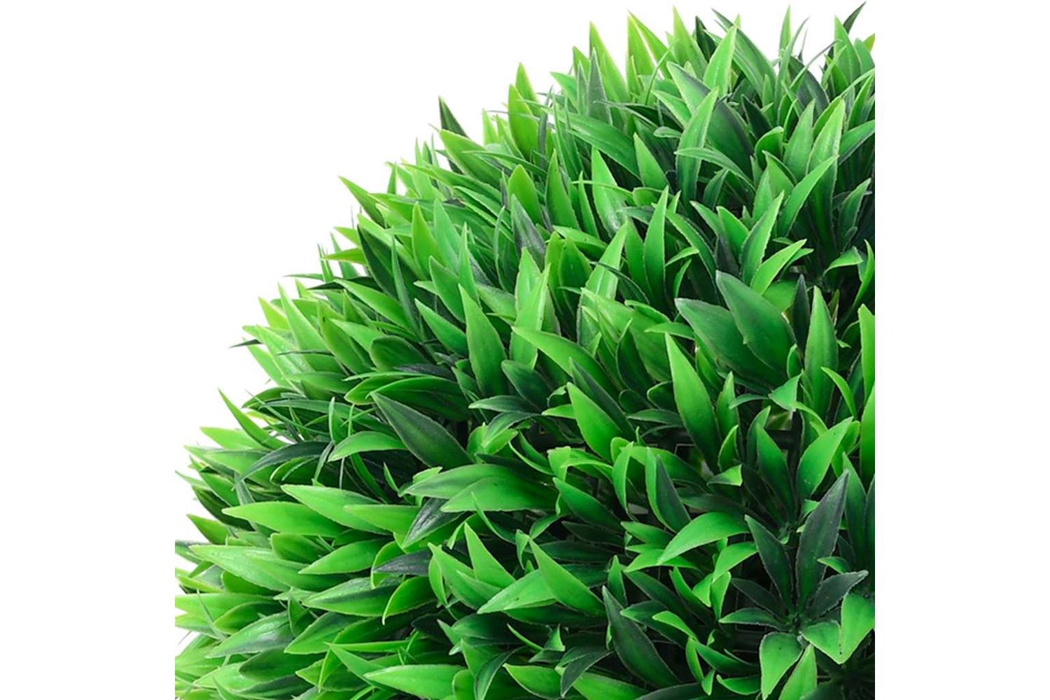 Artificial Boxwood Balls With Led Lights 2 Pcs Green 38 Cm-3