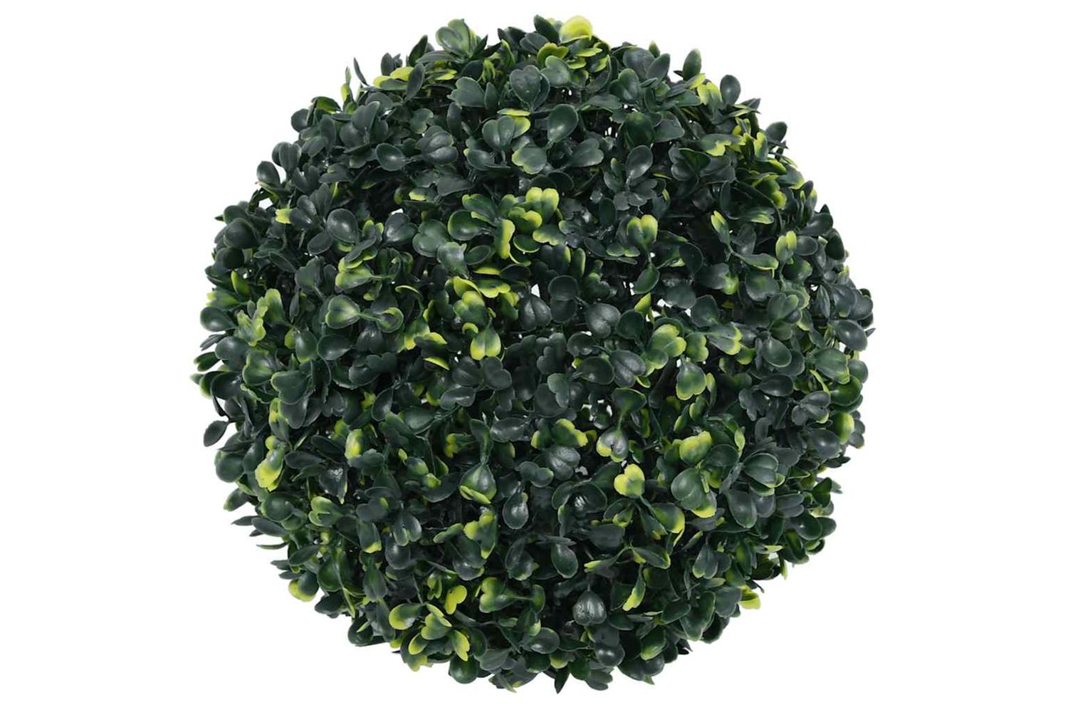 Artificial Boxwood Balls With Led Lights 2 Pcs Green 45 Cm-2
