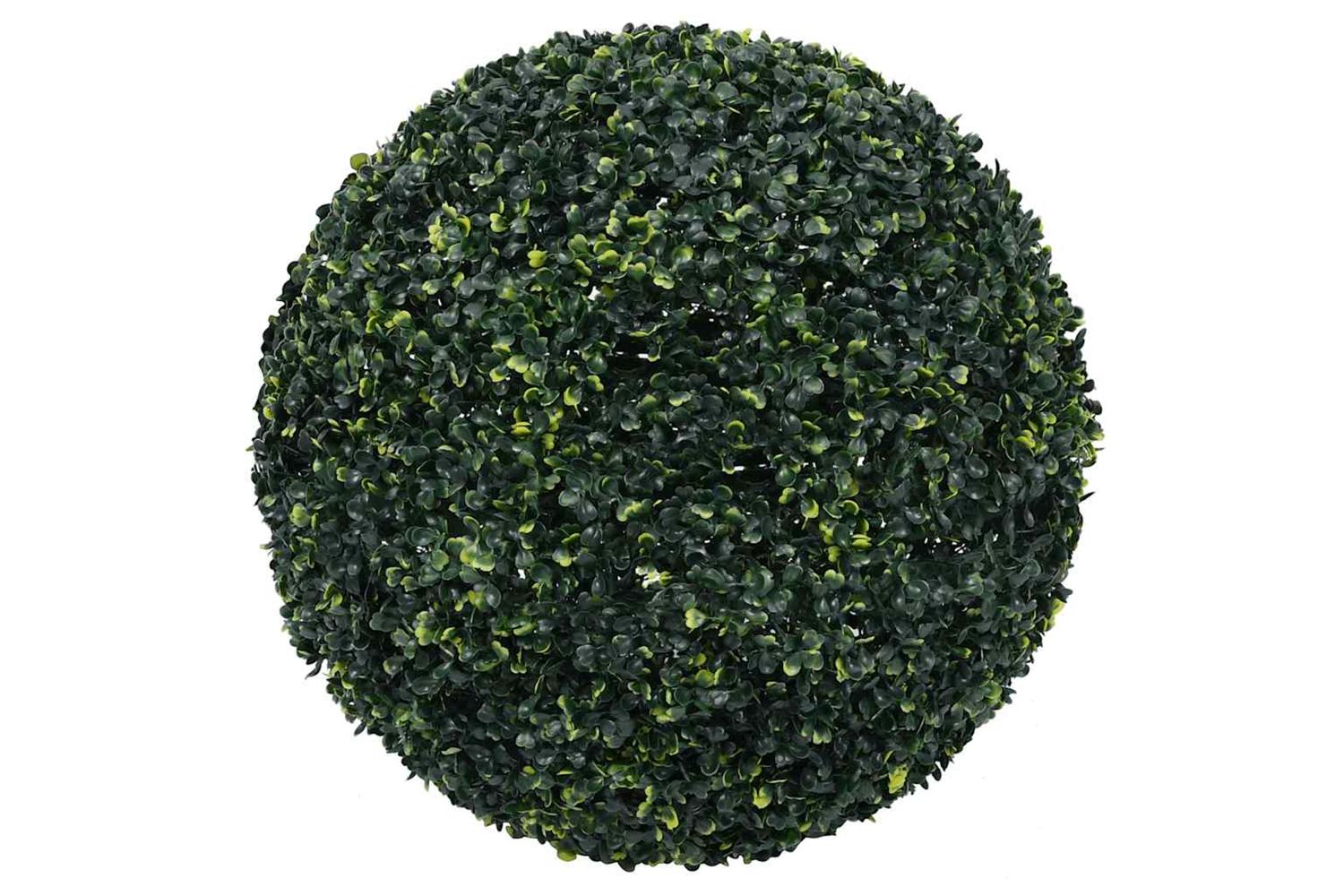 Artificial Boxwood Balls With Led Lights 2 Pcs Green 52 Cm-2