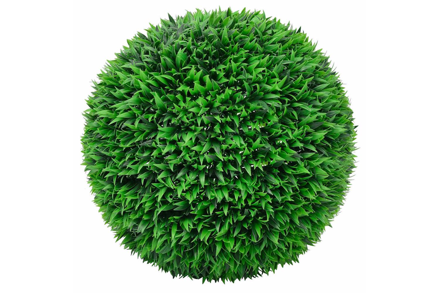 Artificial Boxwood Balls With Led Lights 2 Pcs Green 55 Cm-2