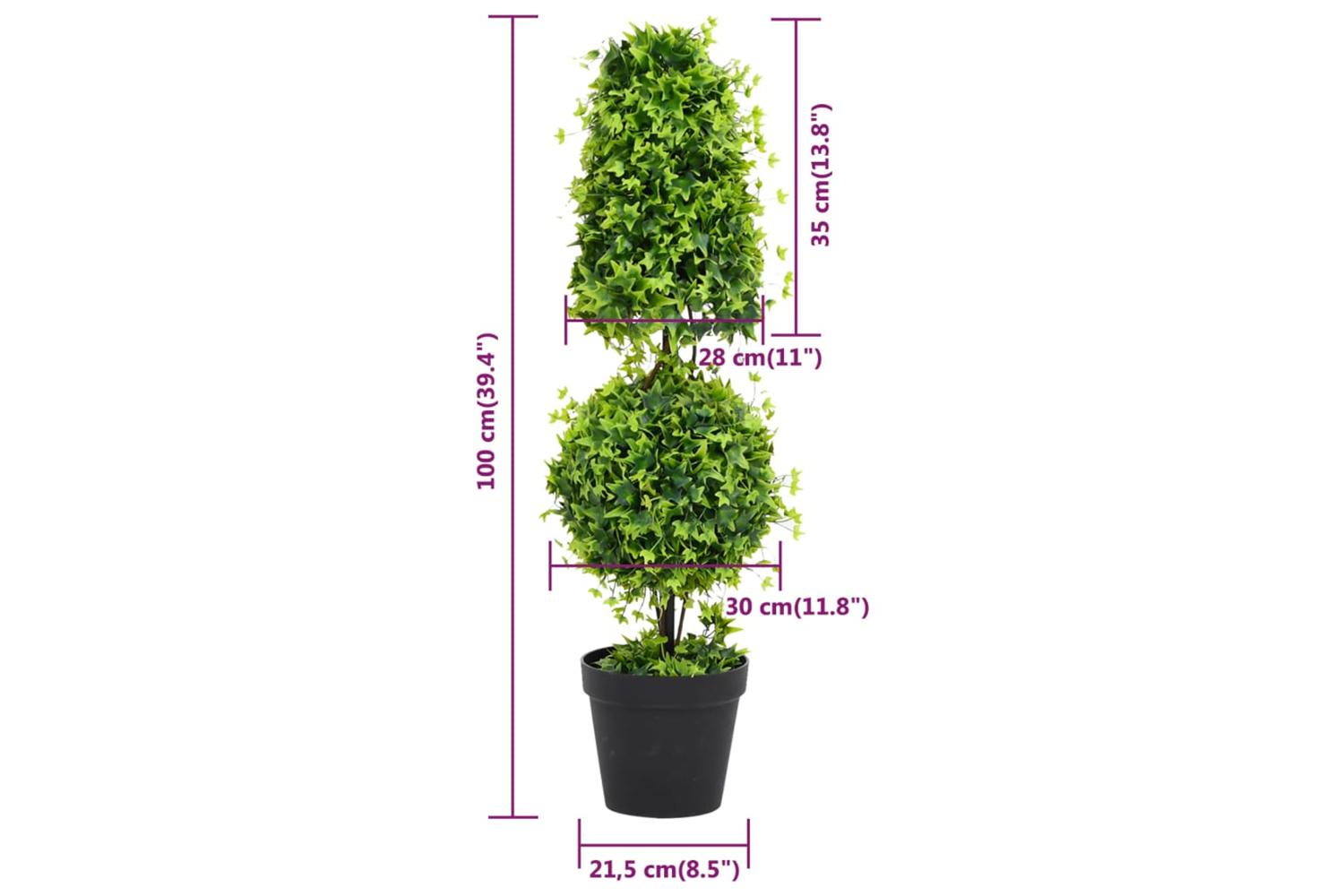 Artificial Boxwood Plant With Pot Green 100 Cm-5