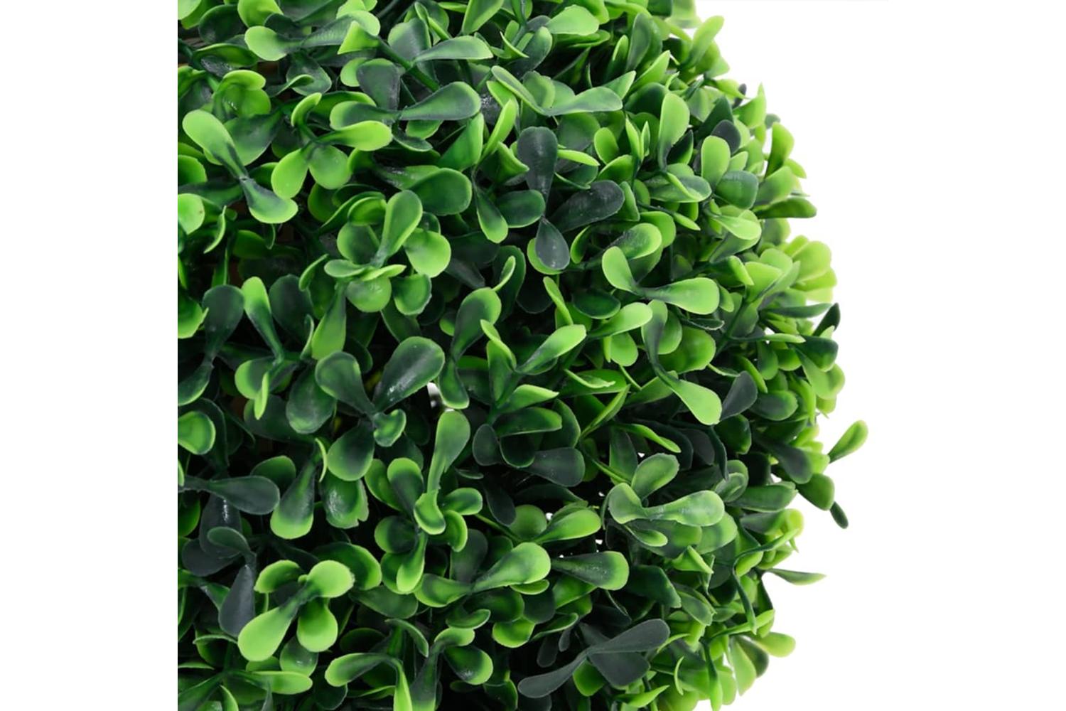 Artificial Boxwood Plants 2 Pcs With Pots Ball Shaped Green 37 Cm-4