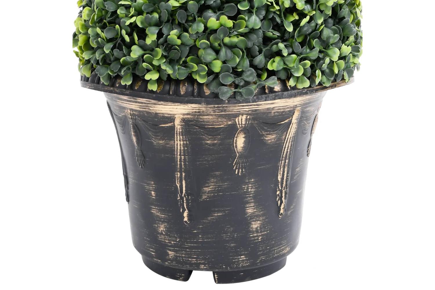 Artificial Boxwood Spiral Plant With Pot Green 89 Cm-4