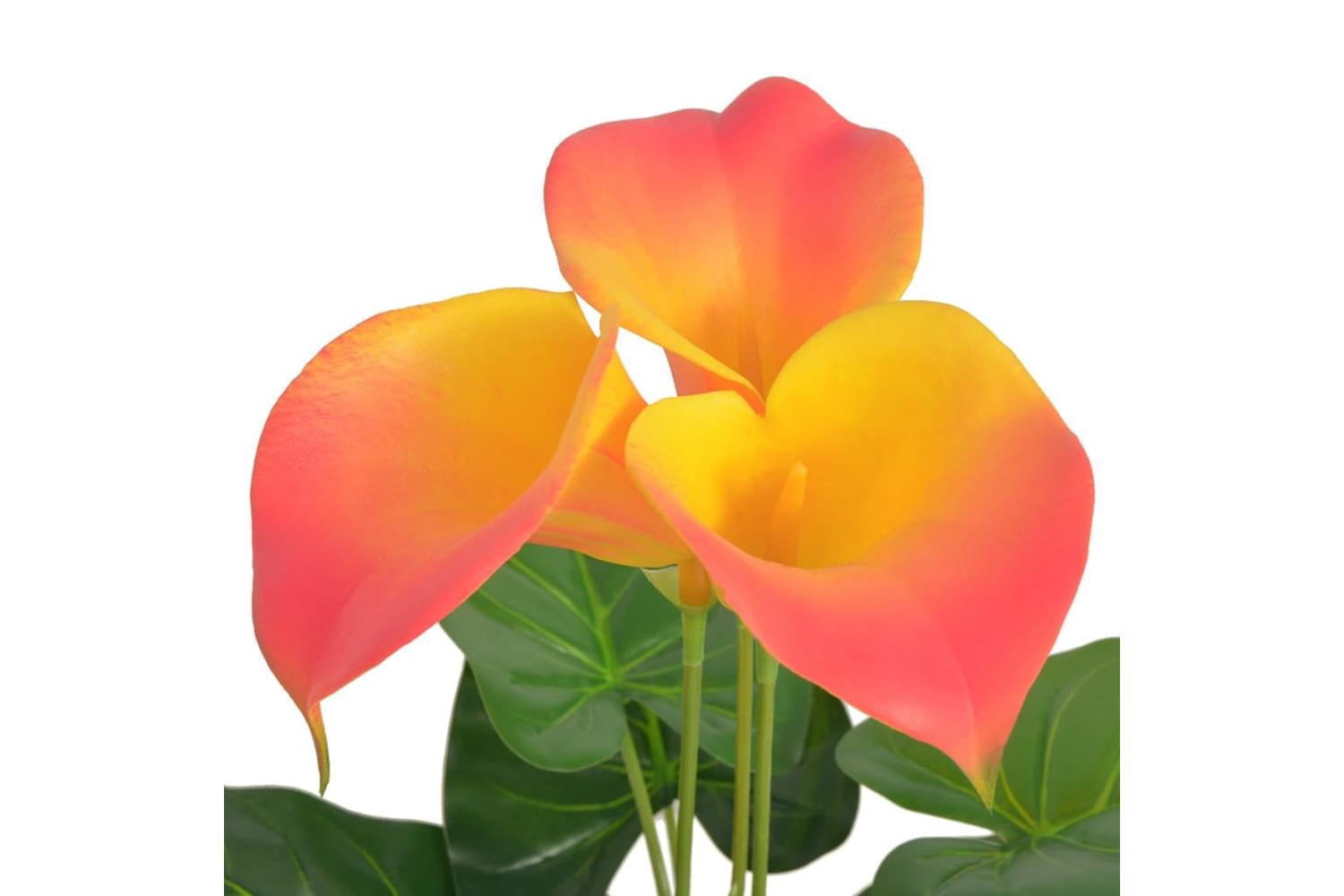 Artificial Calla Lily Plant With Pot 45 Cm Red And Yellow-2