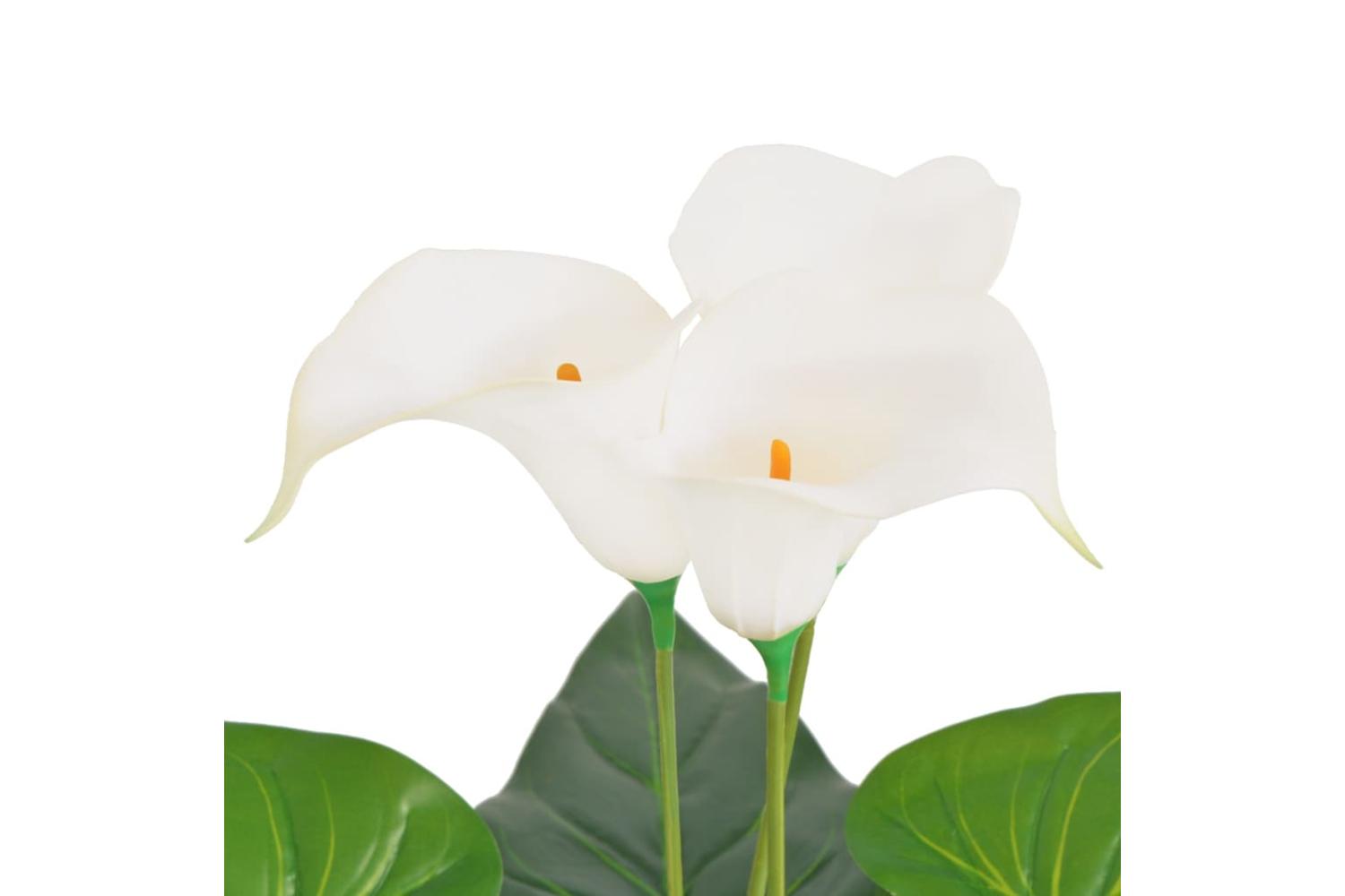 Artificial Calla Lily Plant With Pot 45 Cm White-2