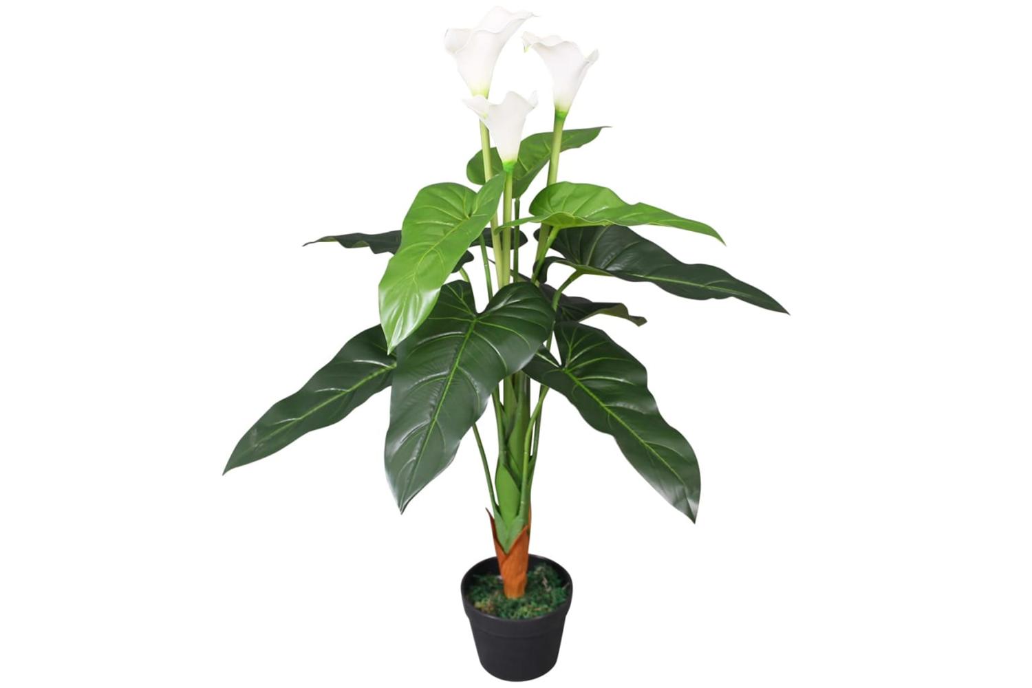 Artificial Calla Lily Plant With Pot 85 Cm White