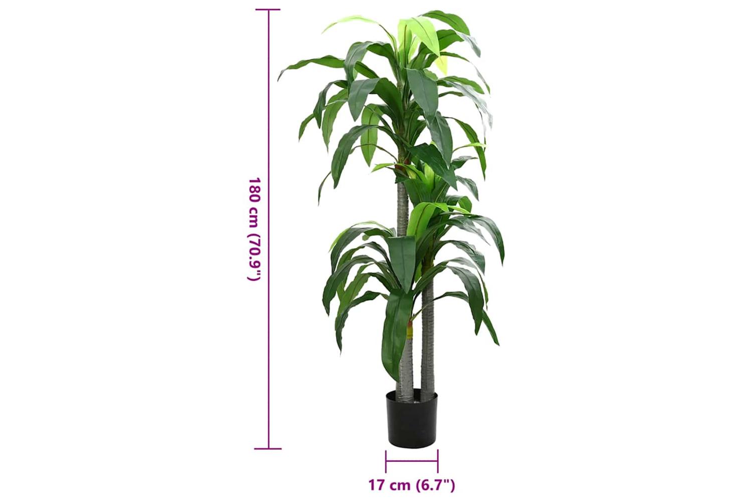 Artificial Dracaena Tree 36 Leaves 180 Cm Green-5