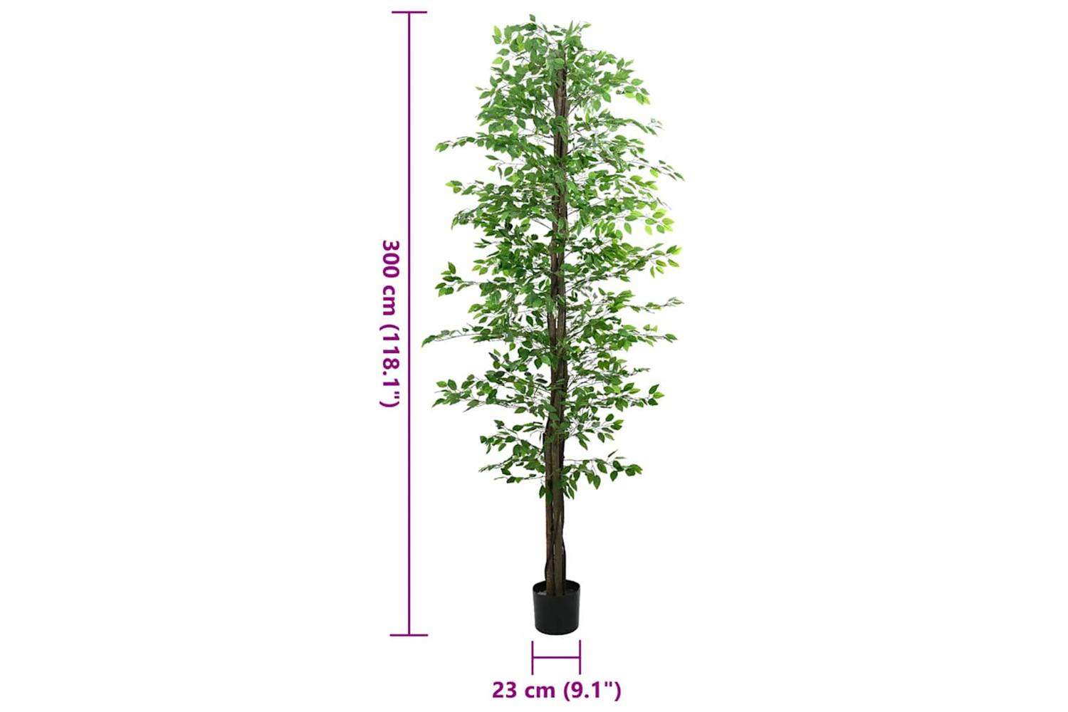 Artificial Ficus Plant 2016 Leaves 300 Cm Green-5