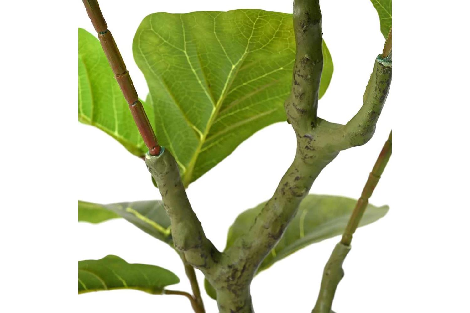 Artificial Ficus Tree 30 Leaves 125 Cm Green-4