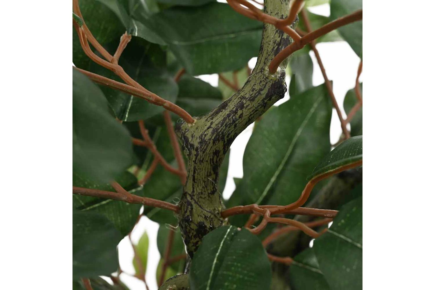 Artificial Ficus Tree 480 Leaves 130 Cm Green-2