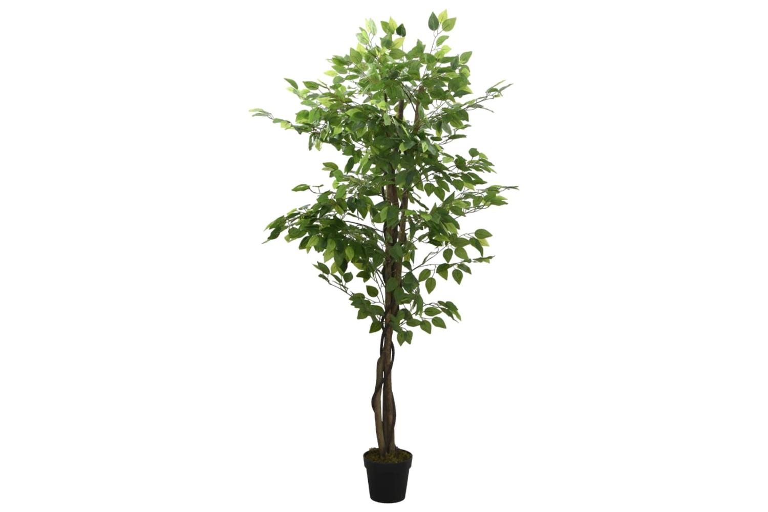 Artificial Ficus Tree 630 Leaves 120 Cm Green-2