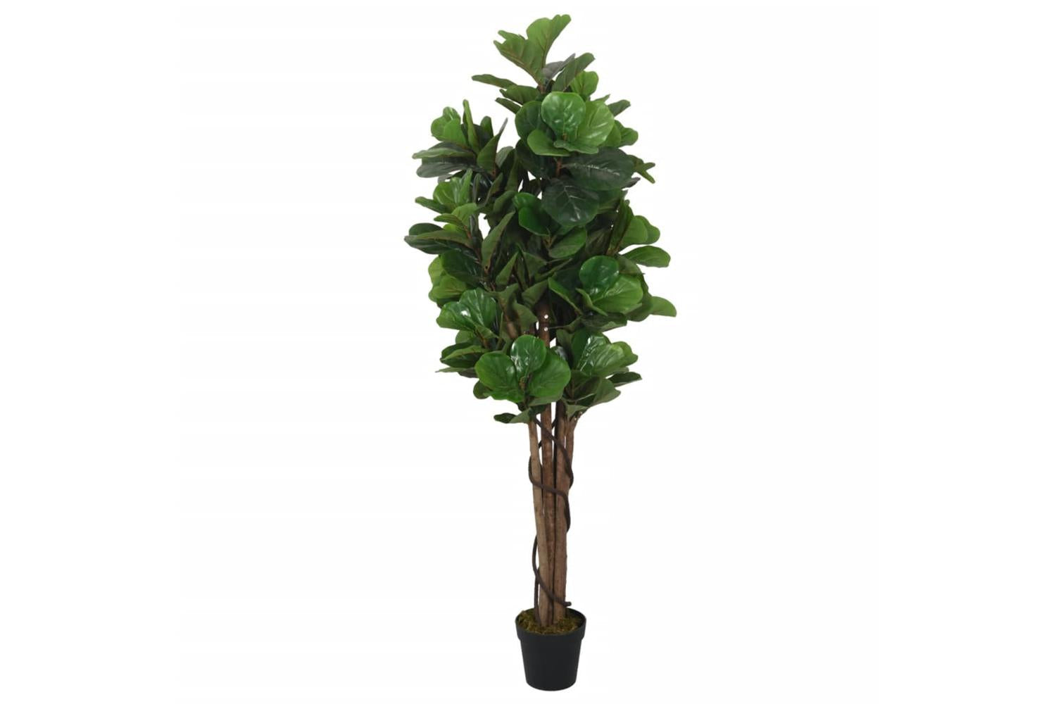 Artificial Fiddle Leaf Fig Tree 96 Leaves 80 Cm Green-2