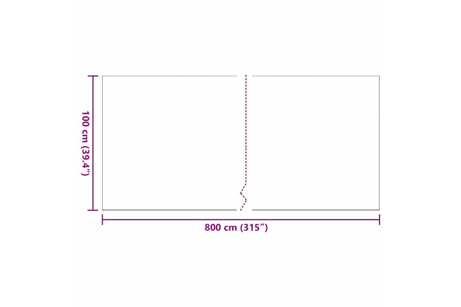 Artificial Grass Black 8 X 1 M Polypropylene-9