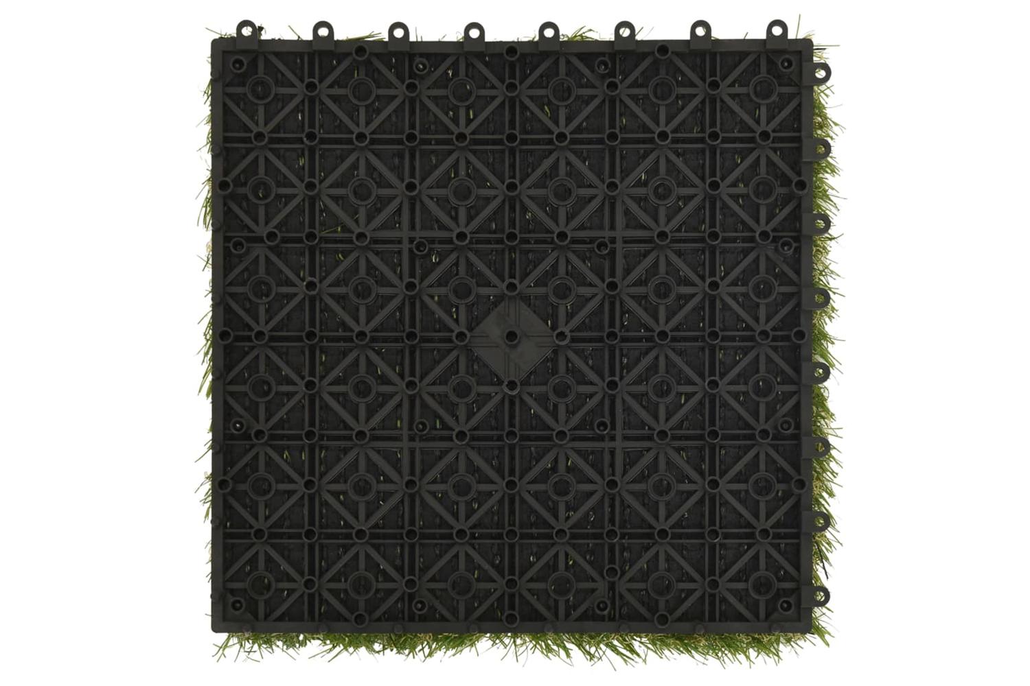 Artificial Grass Tiles 22 Pcs Green 30x30 Cm-6