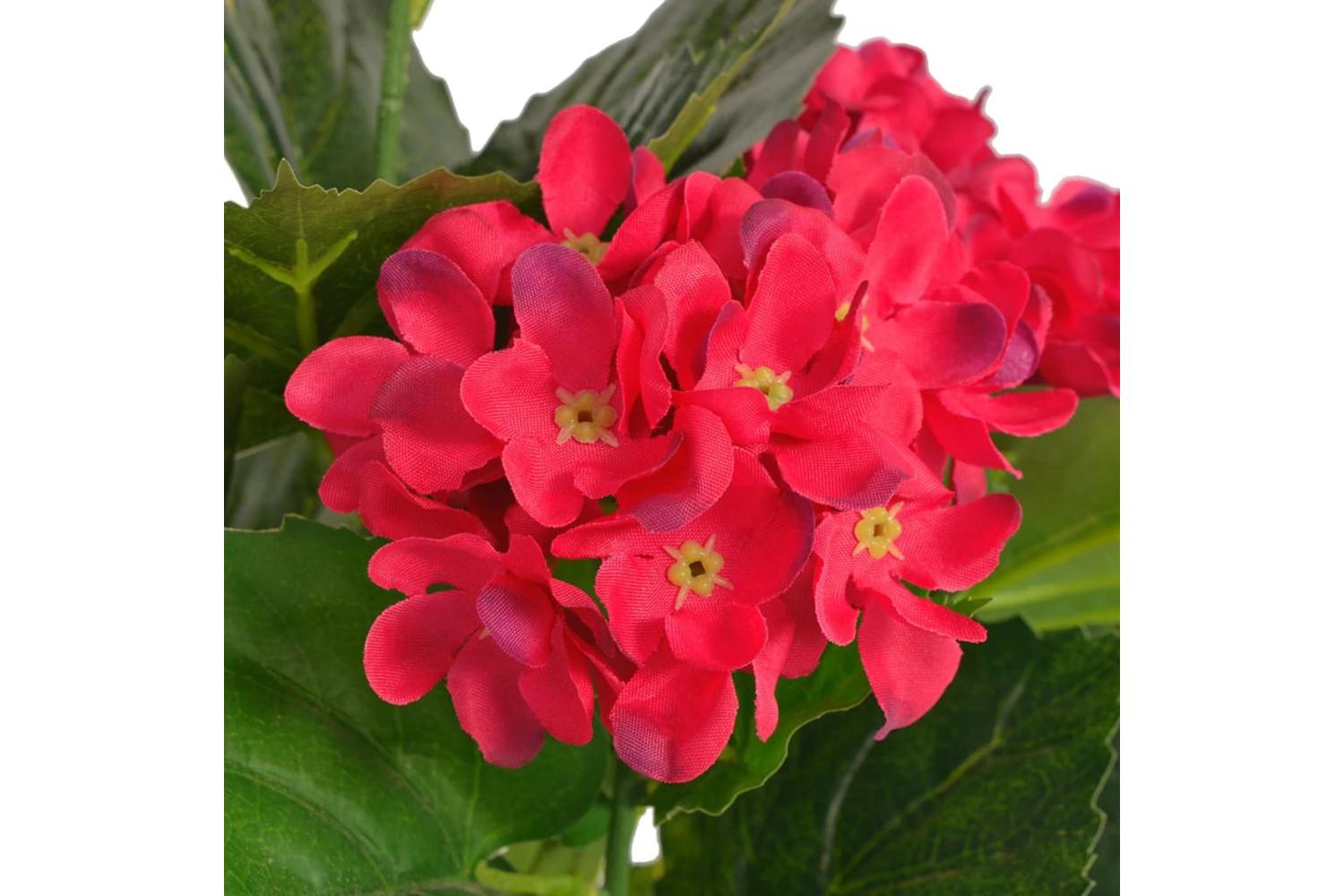 Artificial Hydrangea Plant With Pot 60 Cm Red-2
